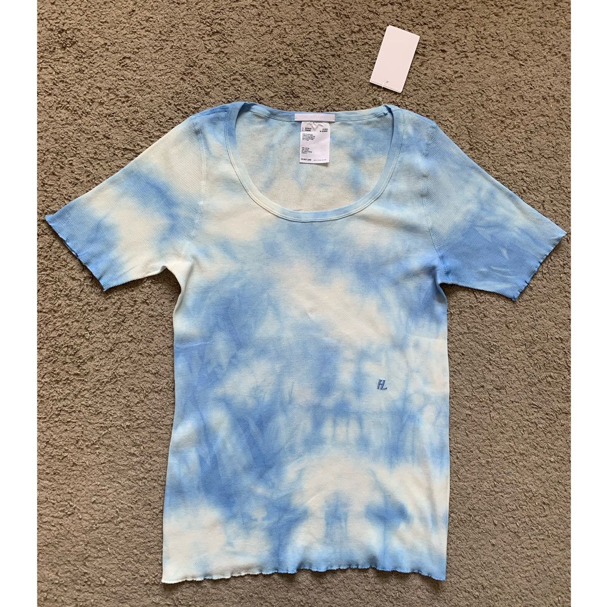 Helmut Lang HELMUT LANG LOGO TIE DYE TOP Size L / US 10 / IT 46 - 1 Thumbnail