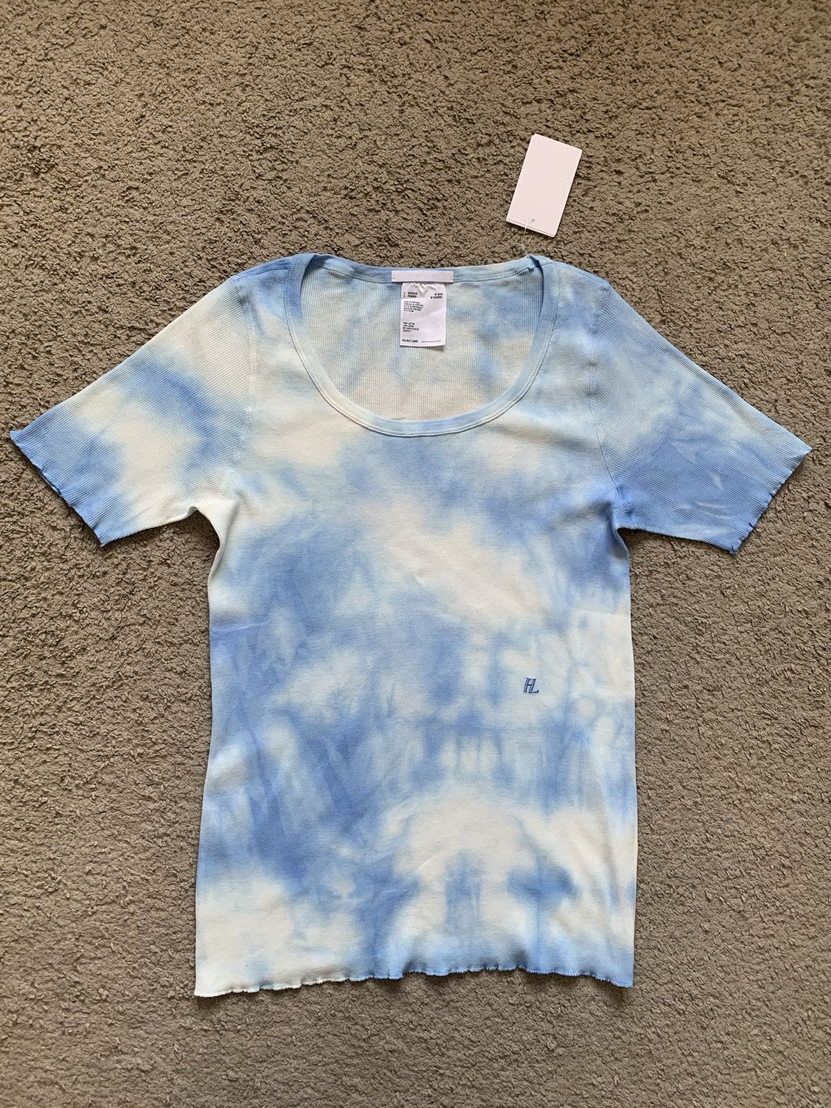 Helmut Lang HELMUT LANG LOGO TIE DYE TOP Size L / US 10 / IT 46 - 10 Thumbnail