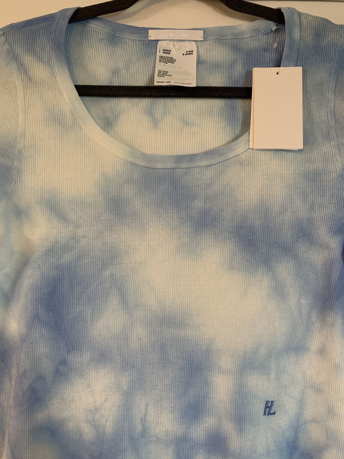 Helmut Lang HELMUT LANG LOGO TIE DYE TOP Size L / US 10 / IT 46 - 7 Thumbnail