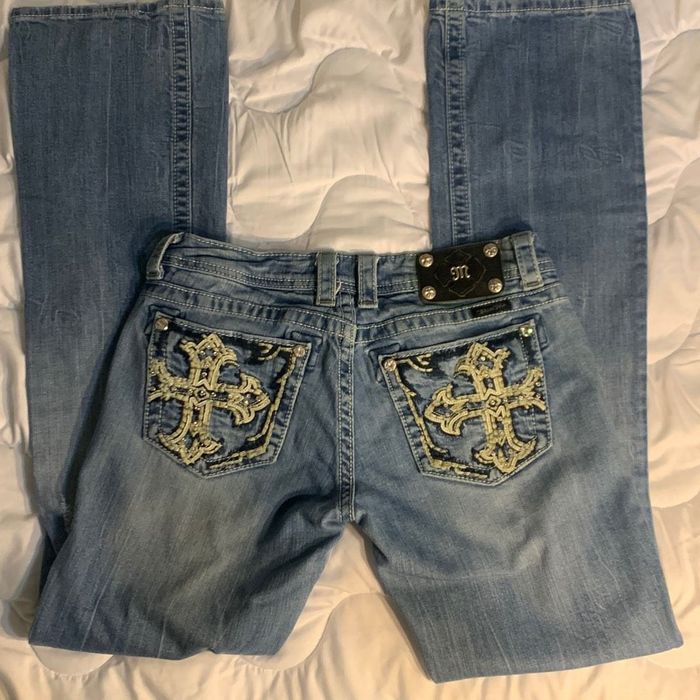 Miss Me Miss Me Jeans Size 29 Bootcut Rhinestones / Inseam 33 inches ...