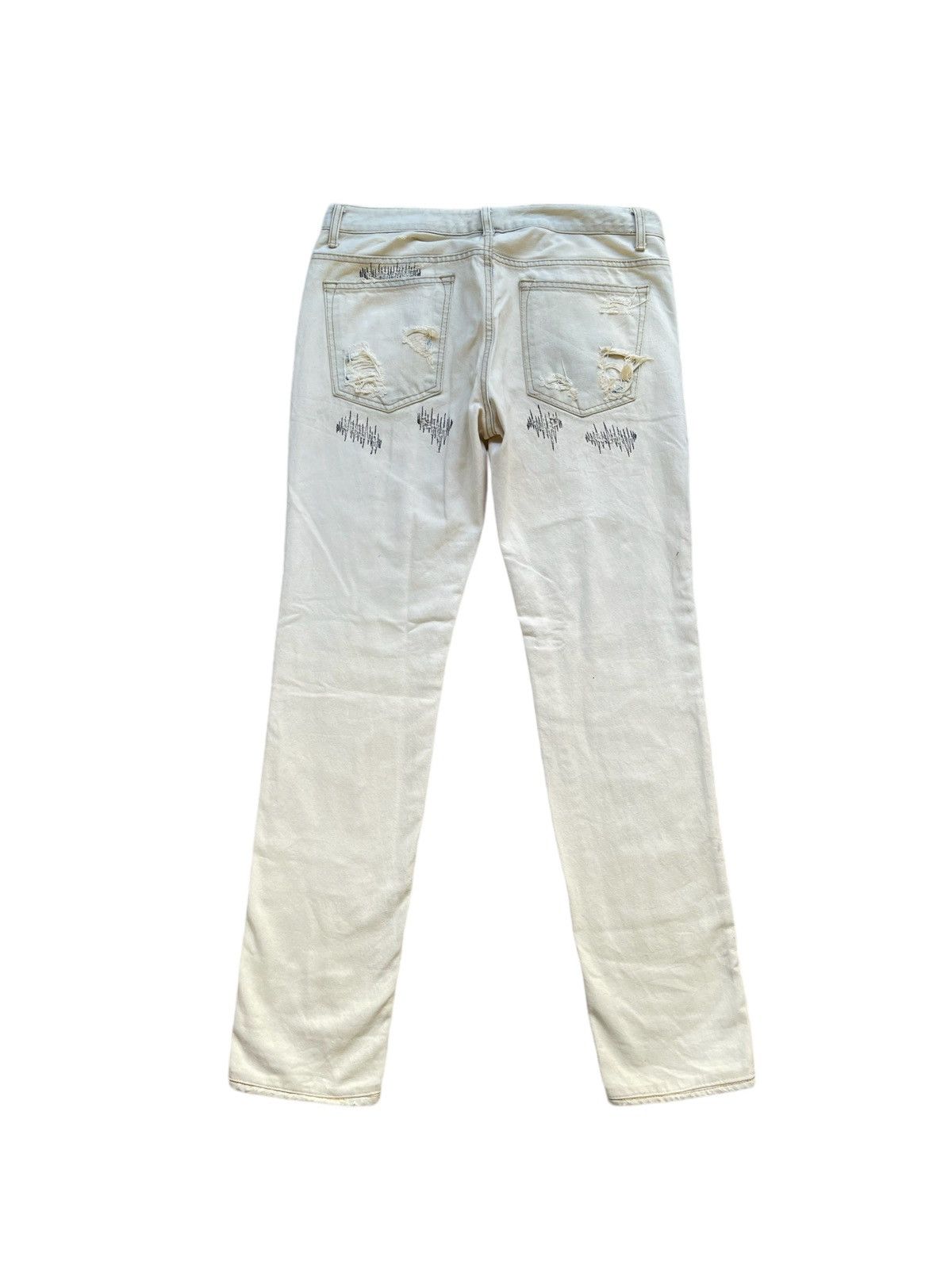 Hysteric Glamour Distressed Denim Korean Brand Inspired Kapital Boro Size US 33 - 2 Thumbnail