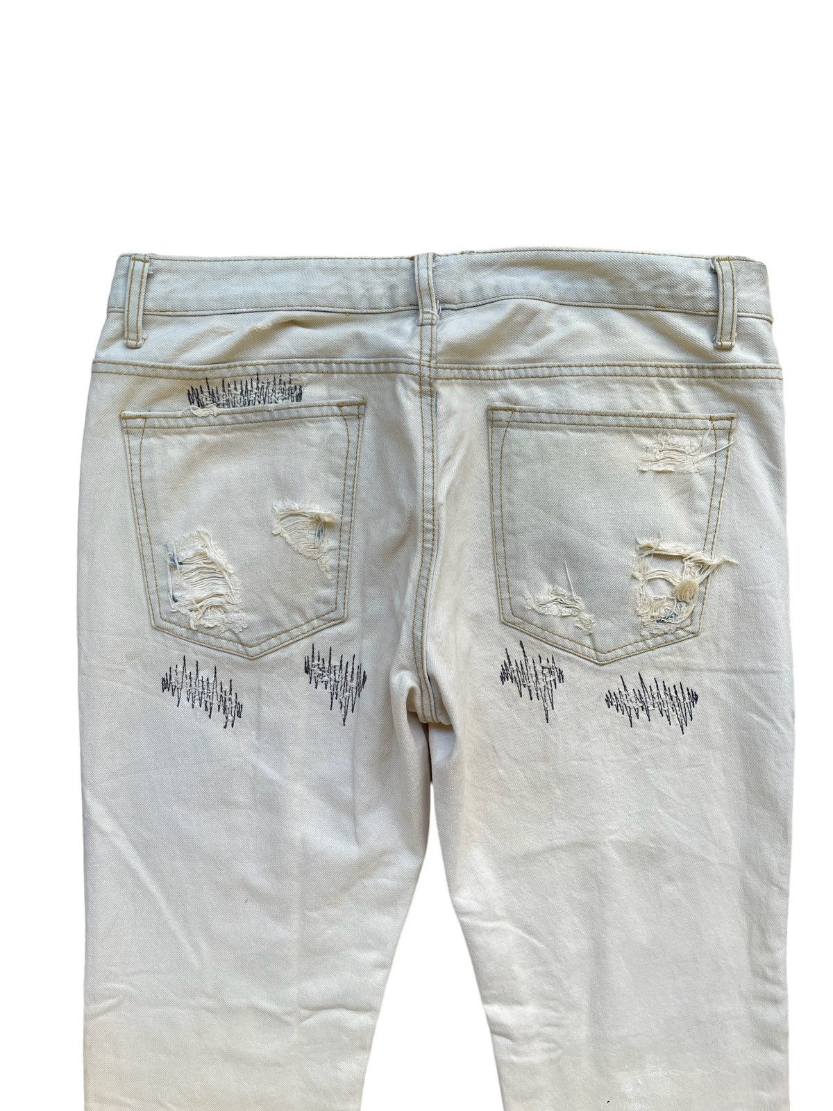 Hysteric Glamour Distressed Denim Korean Brand Inspired Kapital Boro Size US 33 - 4 Thumbnail