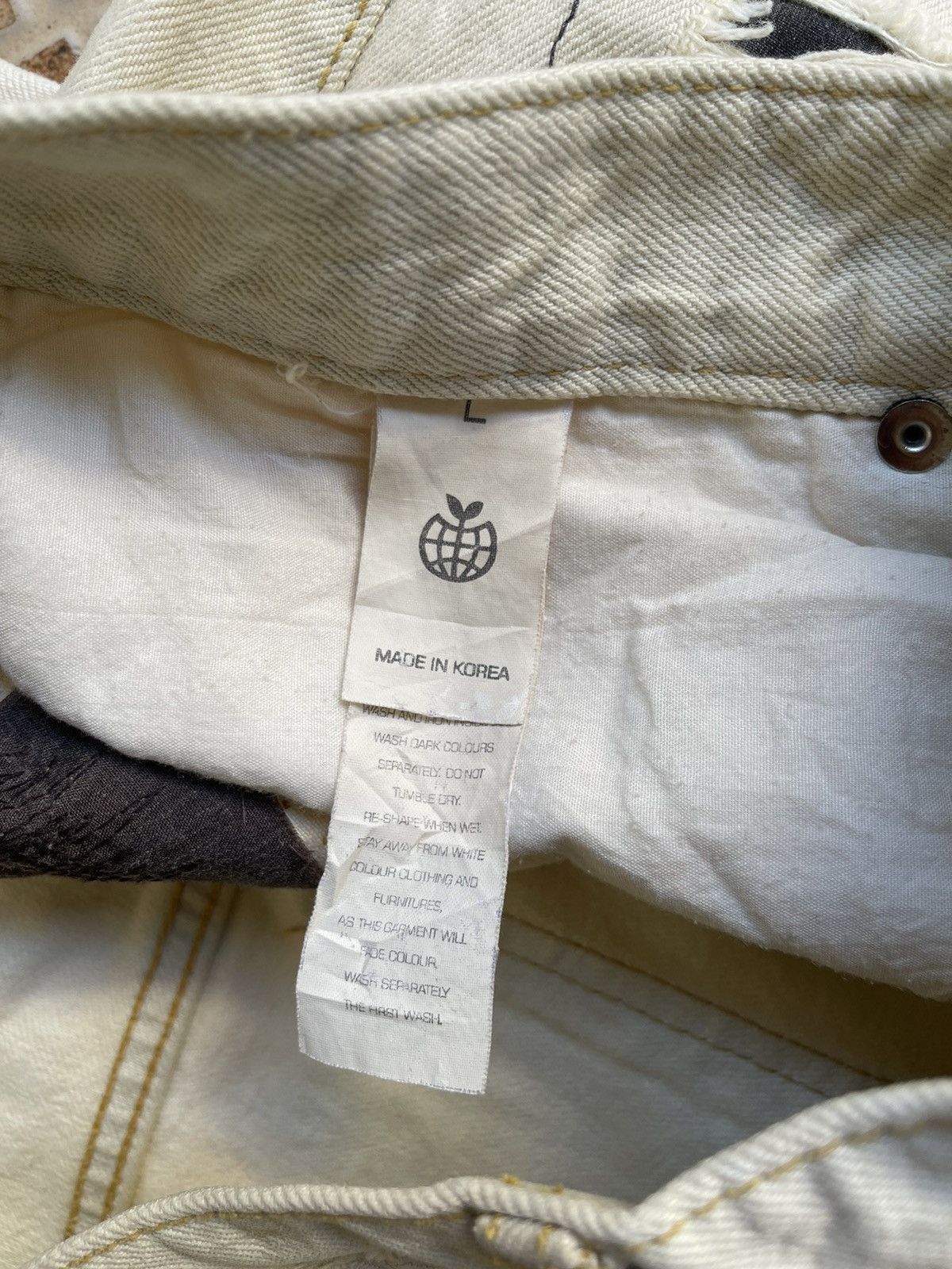 Hysteric Glamour Distressed Denim Korean Brand Inspired Kapital Boro Size US 33 - 5 Thumbnail
