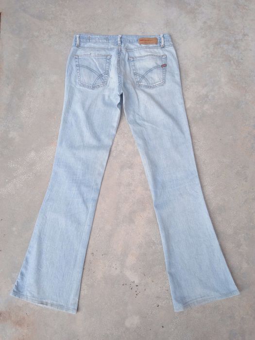 Vintage Vintage Gas Light Wash Flared Jeans 28x30 | Grailed