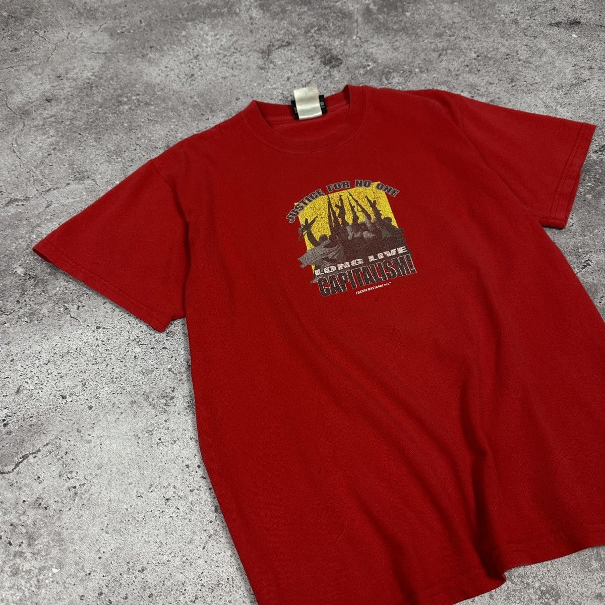 Vintage VTG Y2K Justice for no one Capitalism Fucking bastardz tee Size US M / EU 48-50 / 2 - 3 Thumbnail