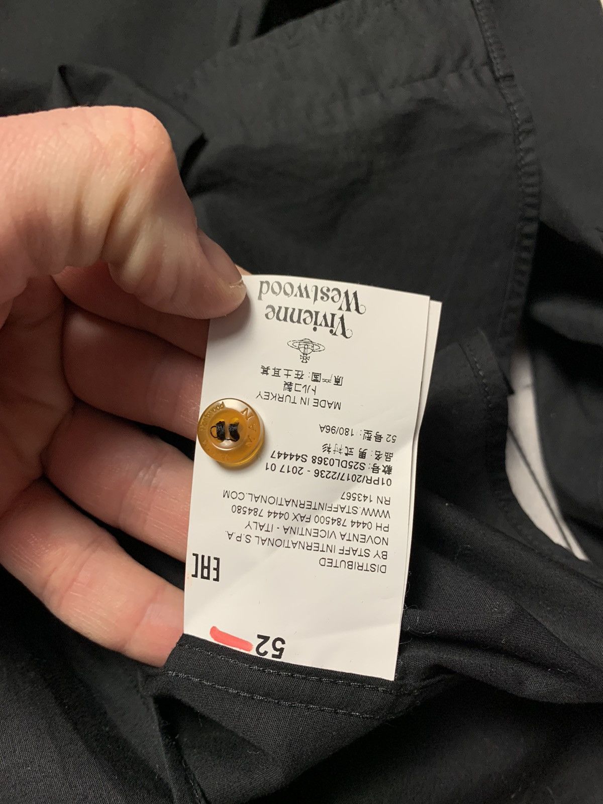 Vivienne Westwood Vintage Vivienne Westwood shirt logo size M/L black Size US L / EU 52-54 / 3 - 6 Thumbnail