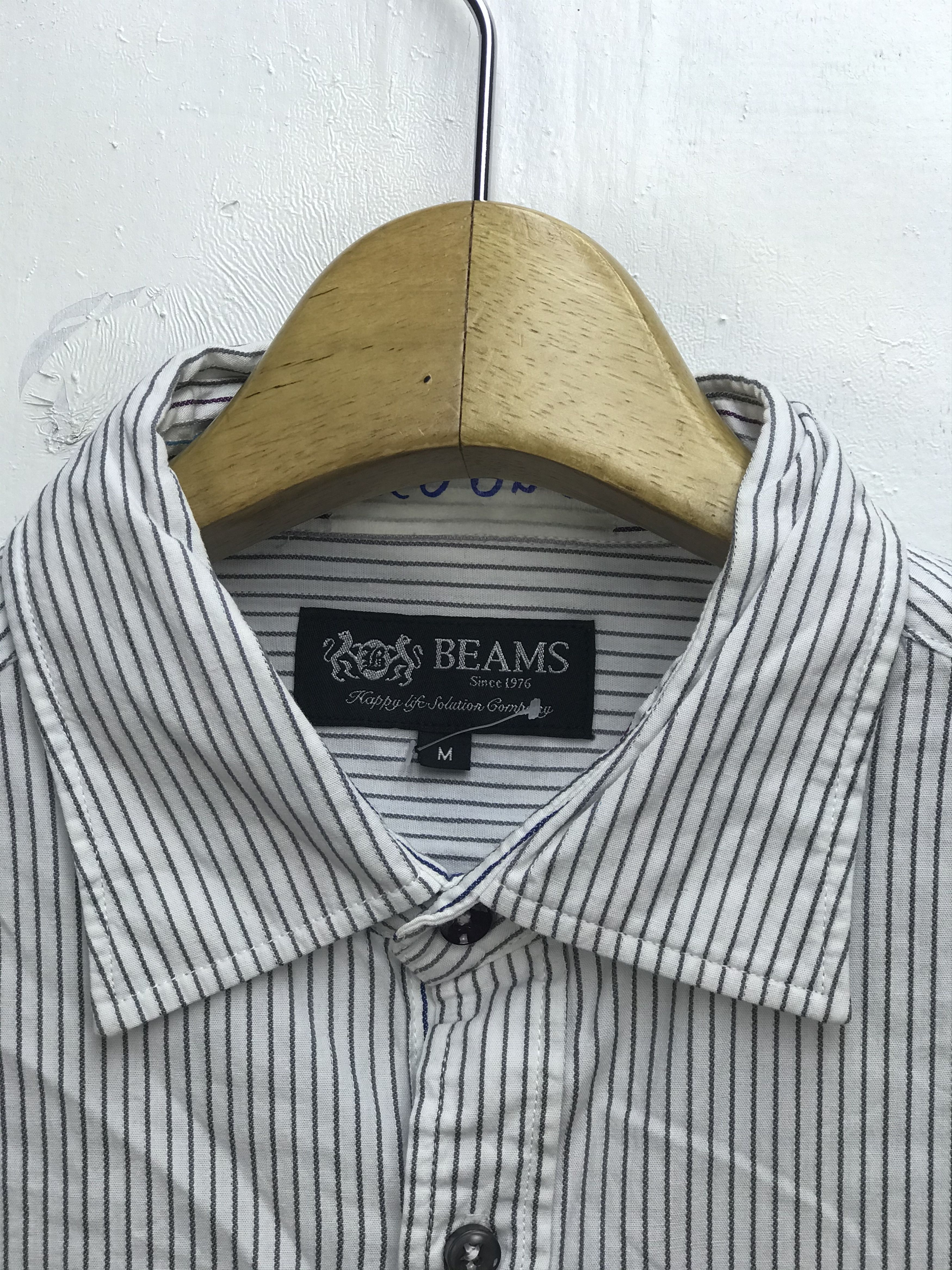 Beams Plus BEAMS STRIPE BUTTON DOWN SHIRT Size US M / EU 48-50 / 2 - 3 Thumbnail