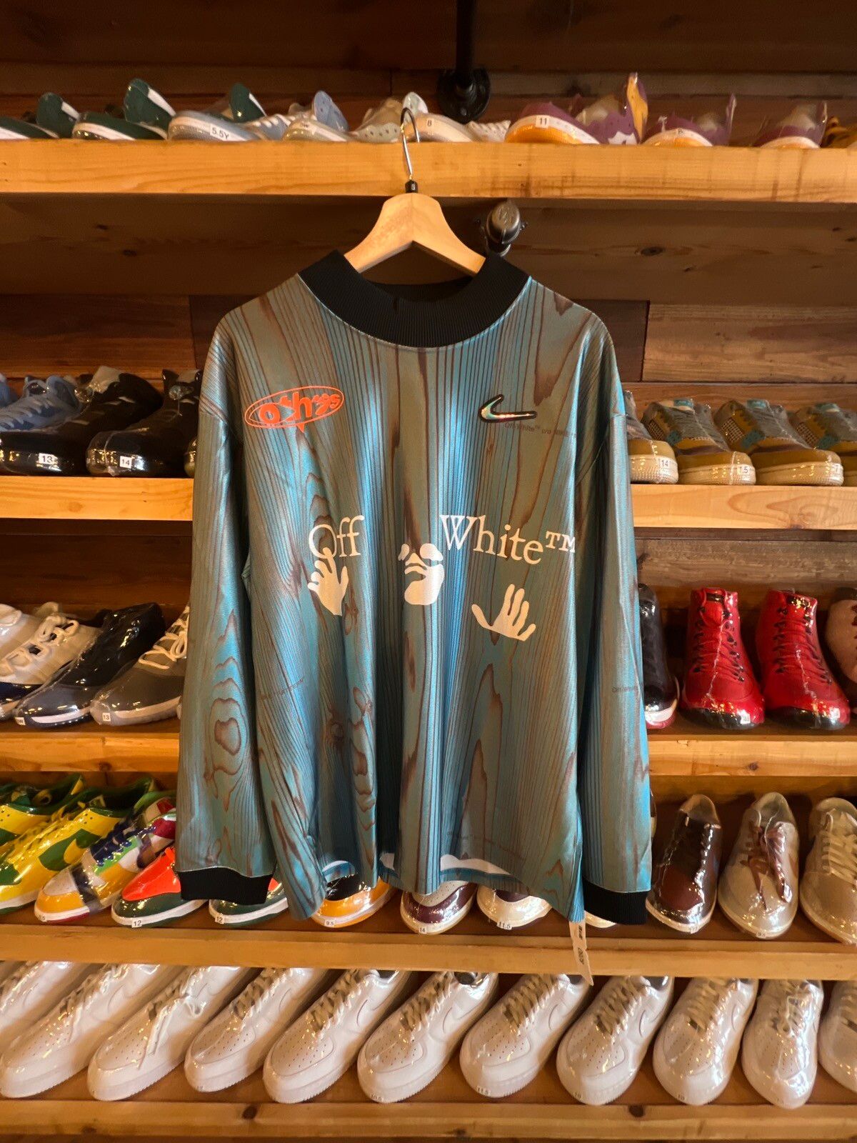 Off-White Off white x Nike soccer jersey | Grailed