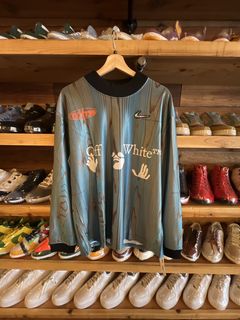 Off-White x Nike 2022 001 Soccer Jersey T-Shirt - Blue T-Shirts, Clothing -  WOFFW24371