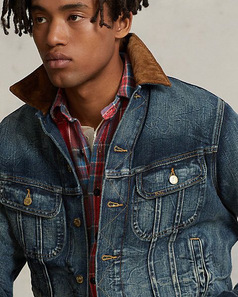 Aztec Polo Dungaree Jacket Polo Ralph Lauren Mens Fleece Jean