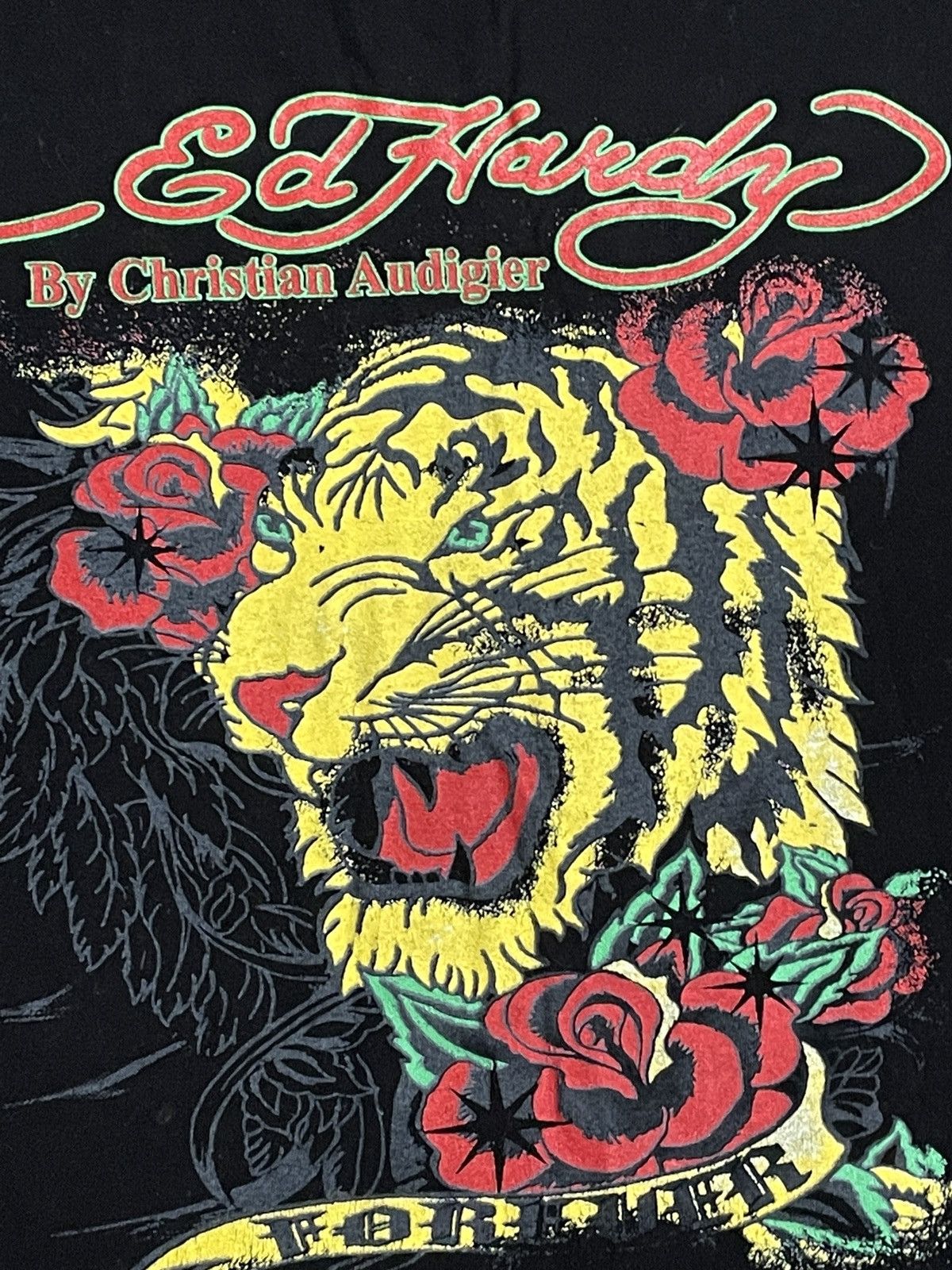 Ed Hardy Vintage Black T-Shirt Tee Tiger ED Hardy Audigier Size US M / EU 48-50 / 2 - 3 Thumbnail