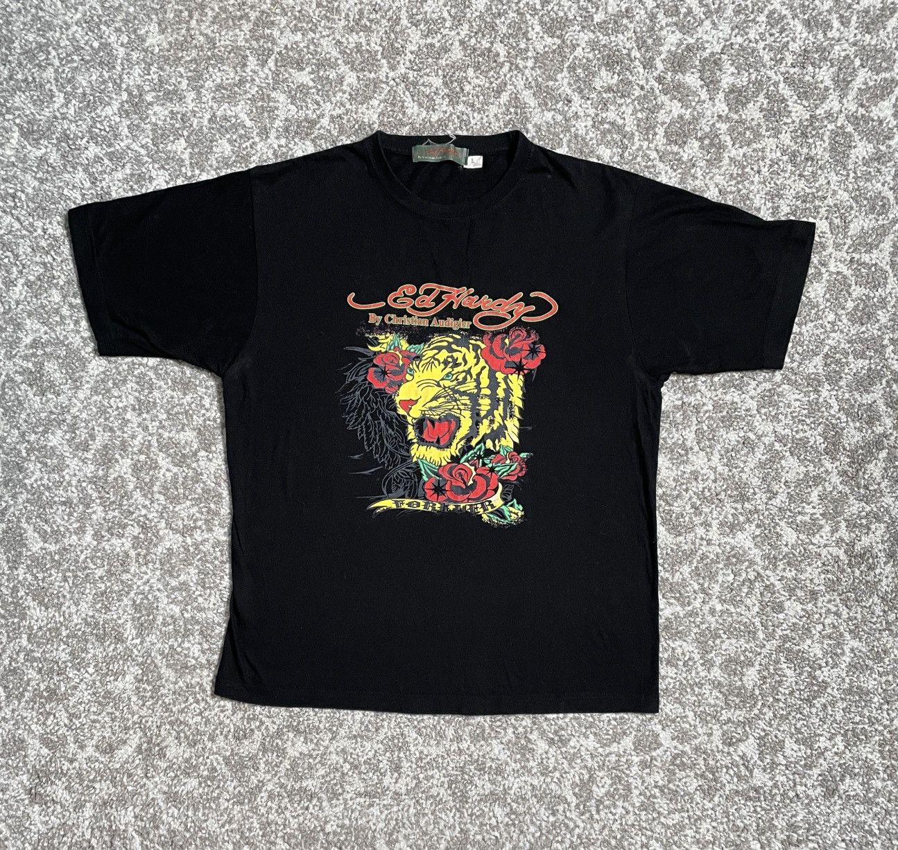 Ed Hardy Vintage Black T-Shirt Tee Tiger ED Hardy Audigier Size US M / EU 48-50 / 2 - 1 Thumbnail