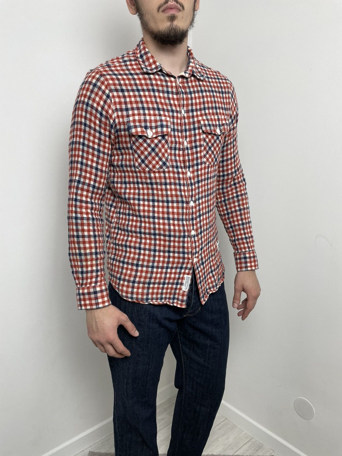 Norse Projects Norse Project logo Shirt Plaid Red/Blue Size US M / EU 48-50 / 2 - 5 Thumbnail