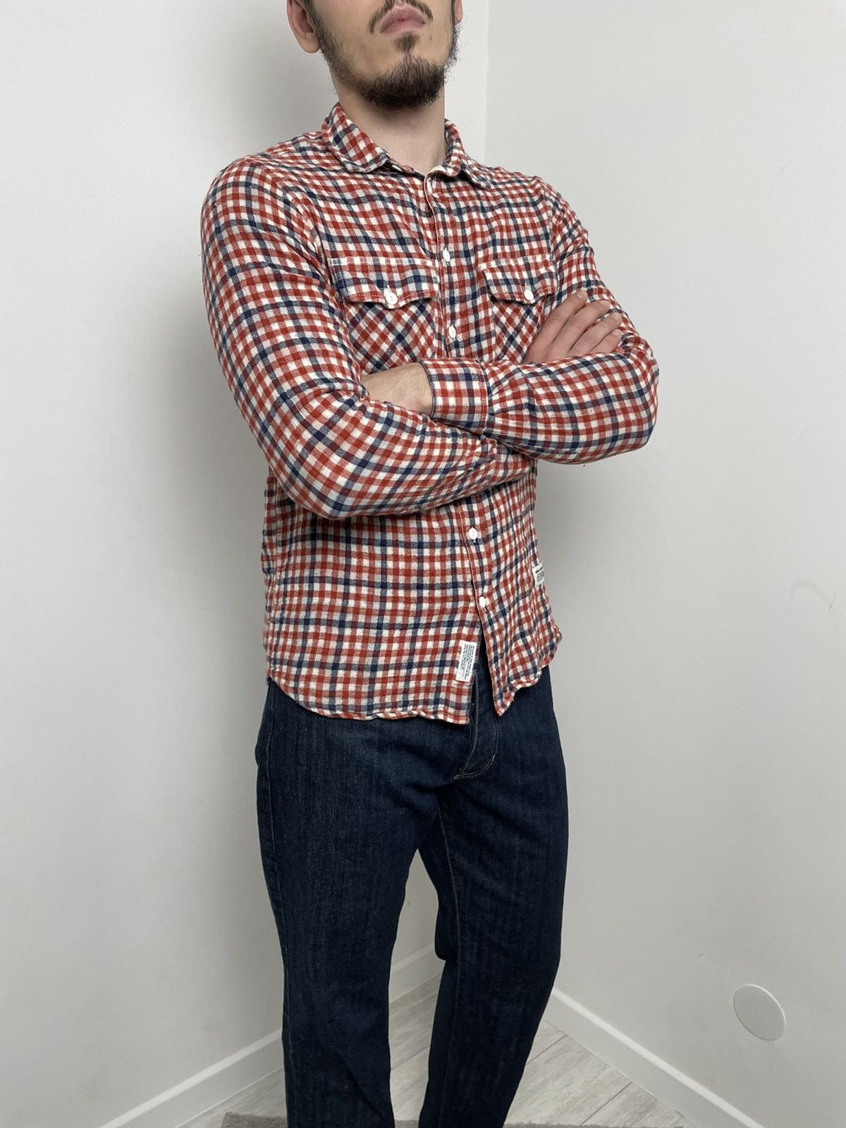 Norse Projects Norse Project logo Shirt Plaid Red/Blue Size US M / EU 48-50 / 2 - 2 Thumbnail
