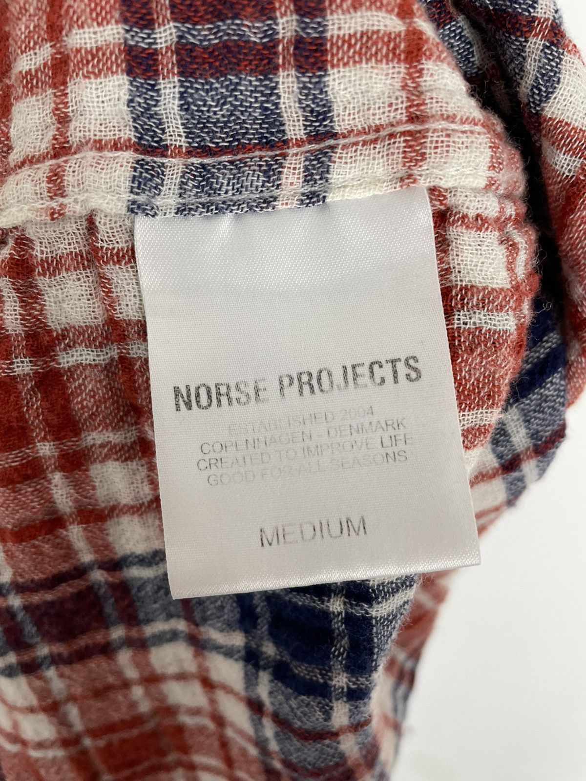 Norse Projects Norse Project logo Shirt Plaid Red/Blue Size US M / EU 48-50 / 2 - 19 Thumbnail