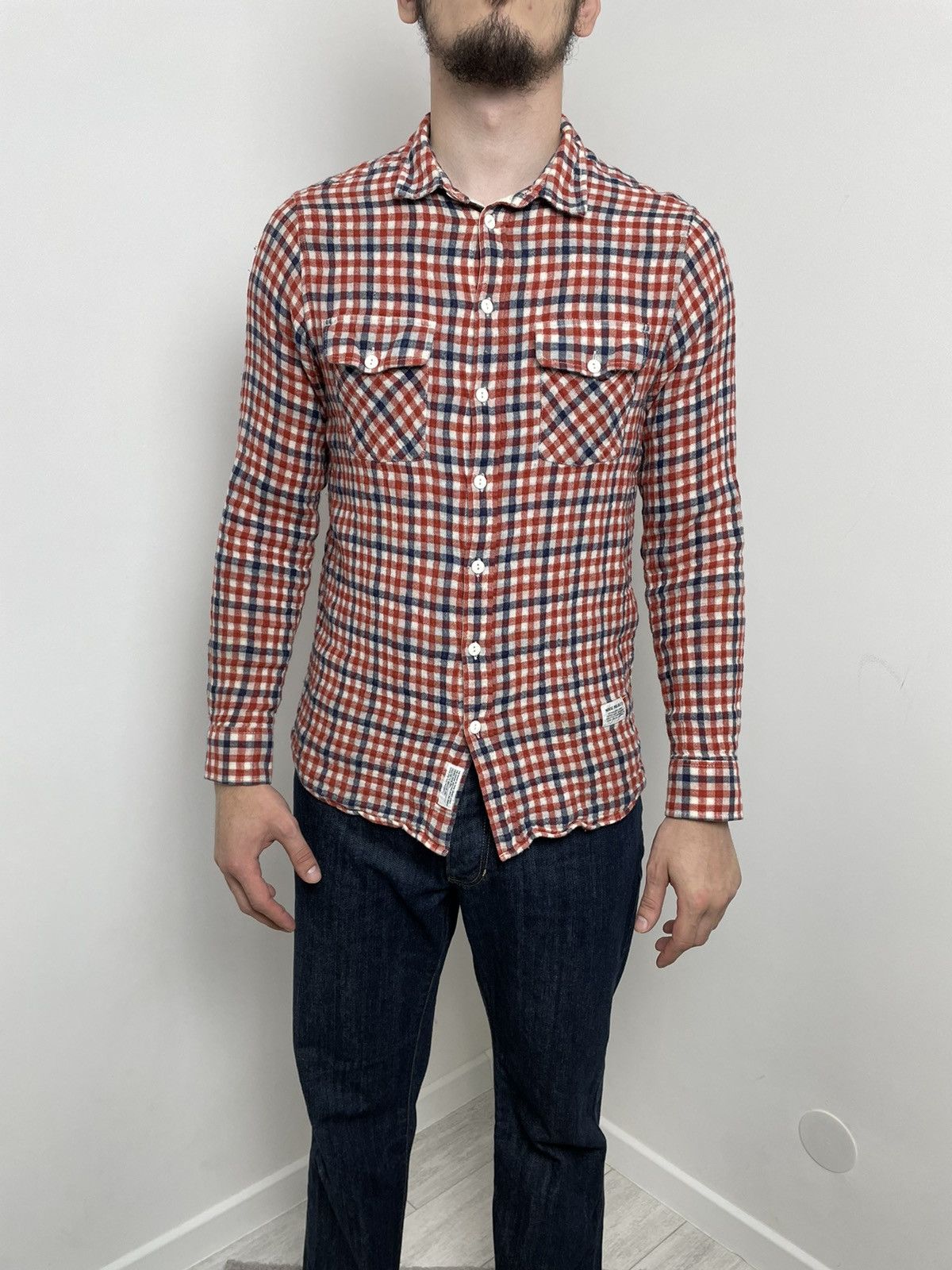 Norse Projects Norse Project logo Shirt Plaid Red/Blue Size US M / EU 48-50 / 2 - 6 Thumbnail