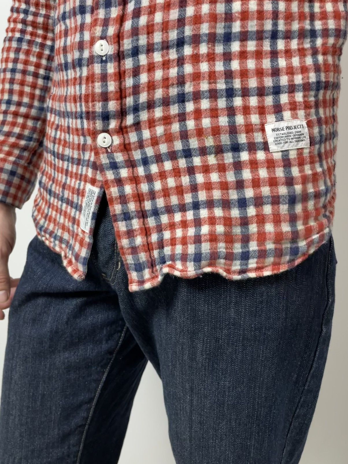 Norse Projects Norse Project logo Shirt Plaid Red/Blue Size US M / EU 48-50 / 2 - 13 Thumbnail