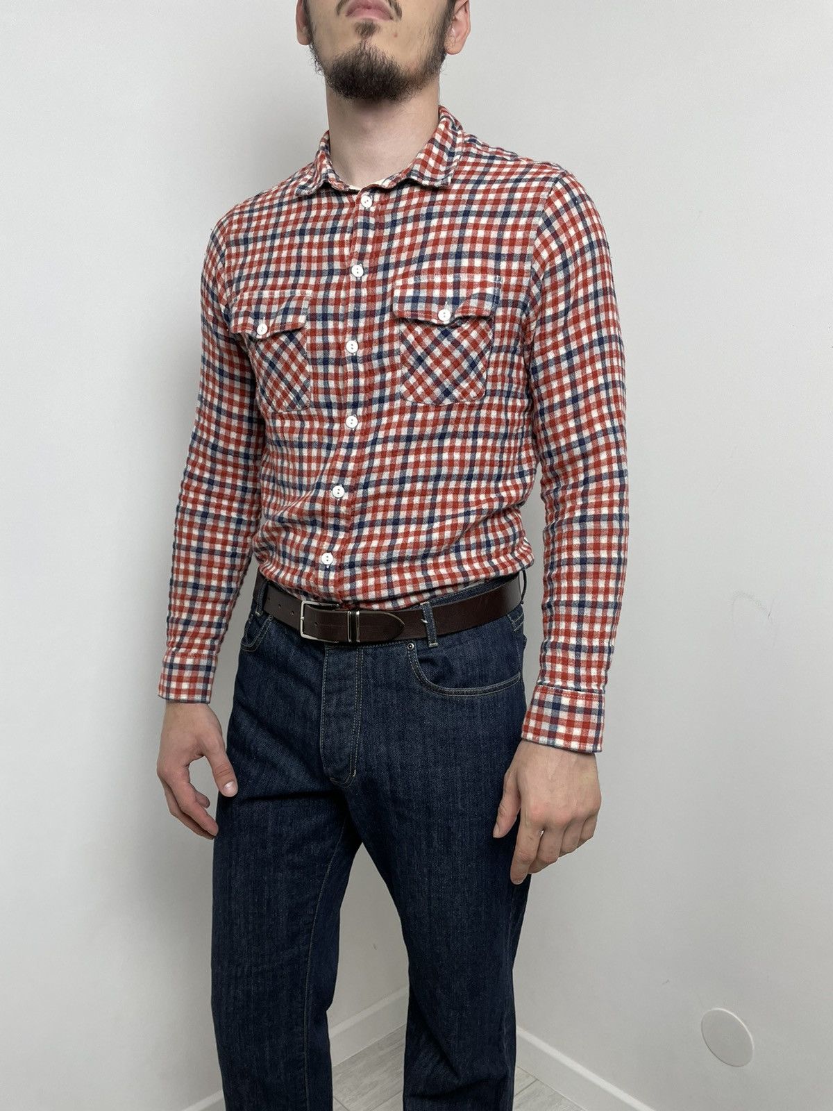 Norse Projects Norse Project logo Shirt Plaid Red/Blue Size US M / EU 48-50 / 2 - 8 Thumbnail