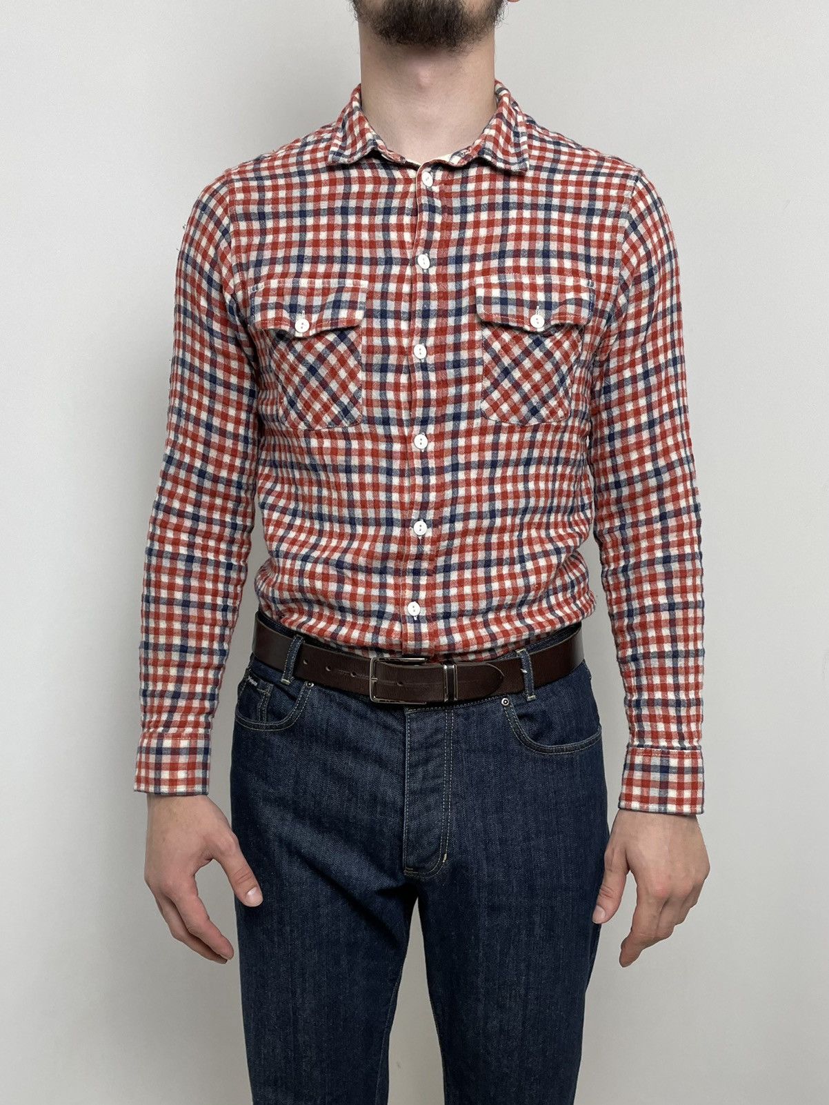Norse Projects Norse Project logo Shirt Plaid Red/Blue Size US M / EU 48-50 / 2 - 9 Thumbnail