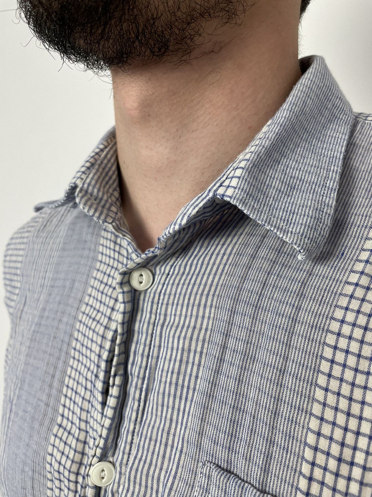 Norse Projects Norse Project button shirt blue/white Size US XL / EU 56 / 4 - 6 Thumbnail