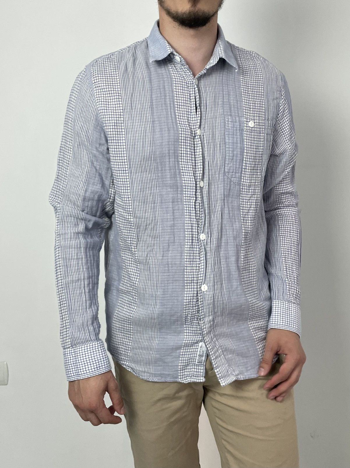 Norse Projects Norse Project button shirt blue/white Size US XL / EU 56 / 4 - 2 Thumbnail