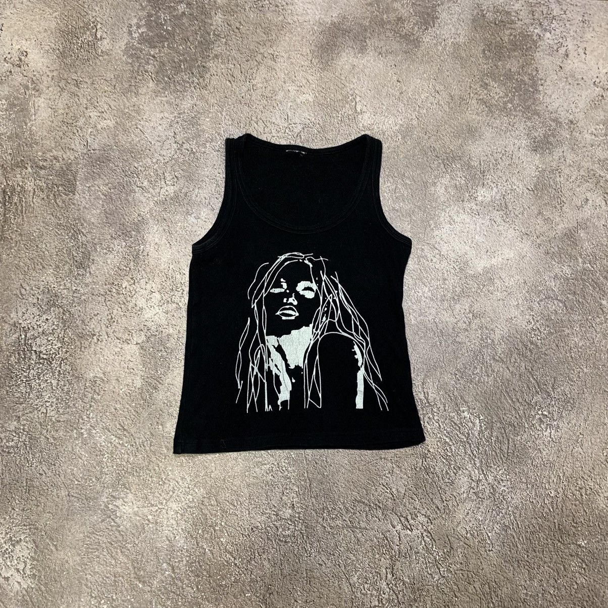 Vintage Vintage 90s Graphic Tank Top Dark Grunge Streetwear Black M Size M / US 6-8 / IT 42-44 - 1 Thumbnail