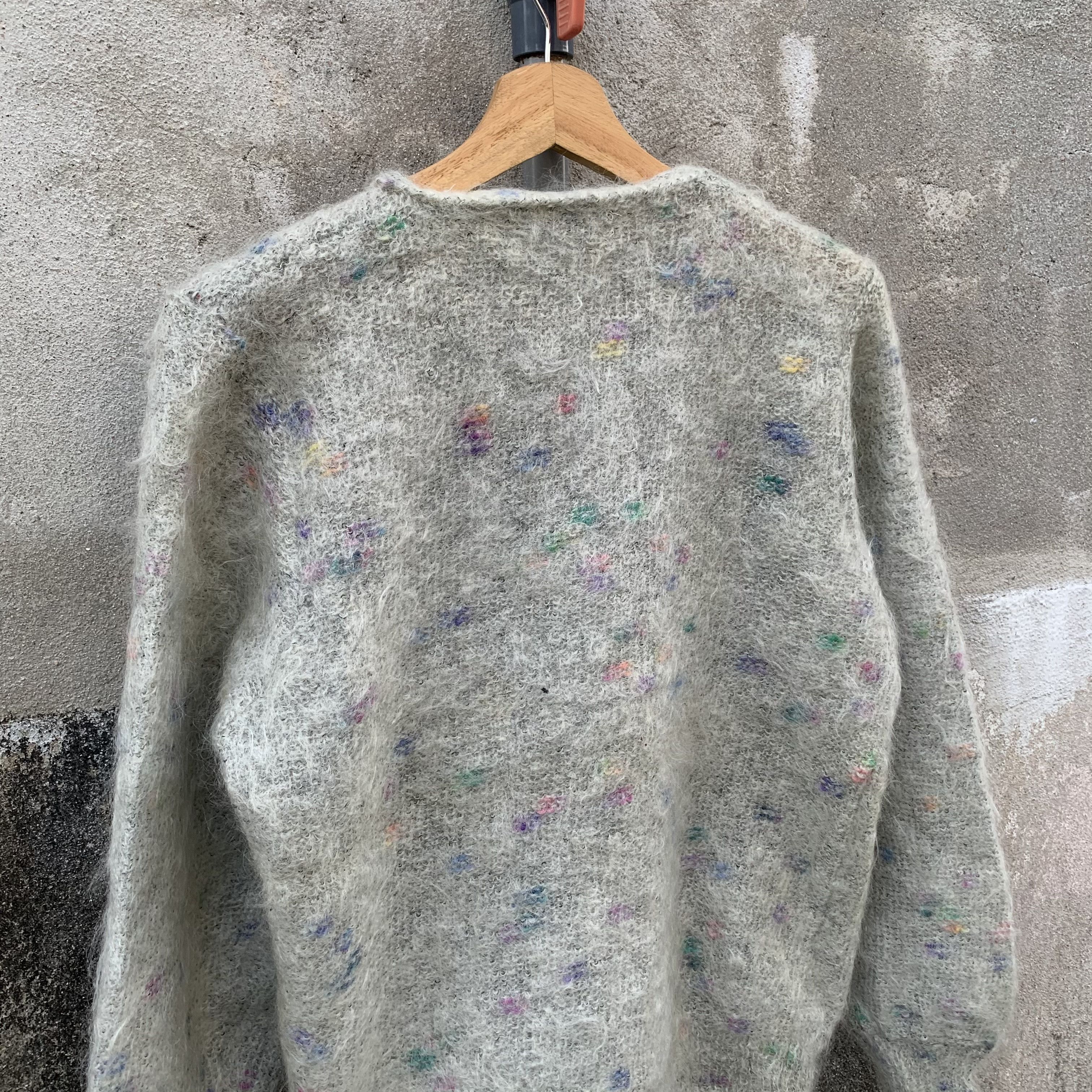 Aran Isles Knitwear MOHAIR ‼️ JAPANESE VTG Button Ups Cardigan Pullover Jumper Size US M / EU 48-50 / 2 - 8 Thumbnail