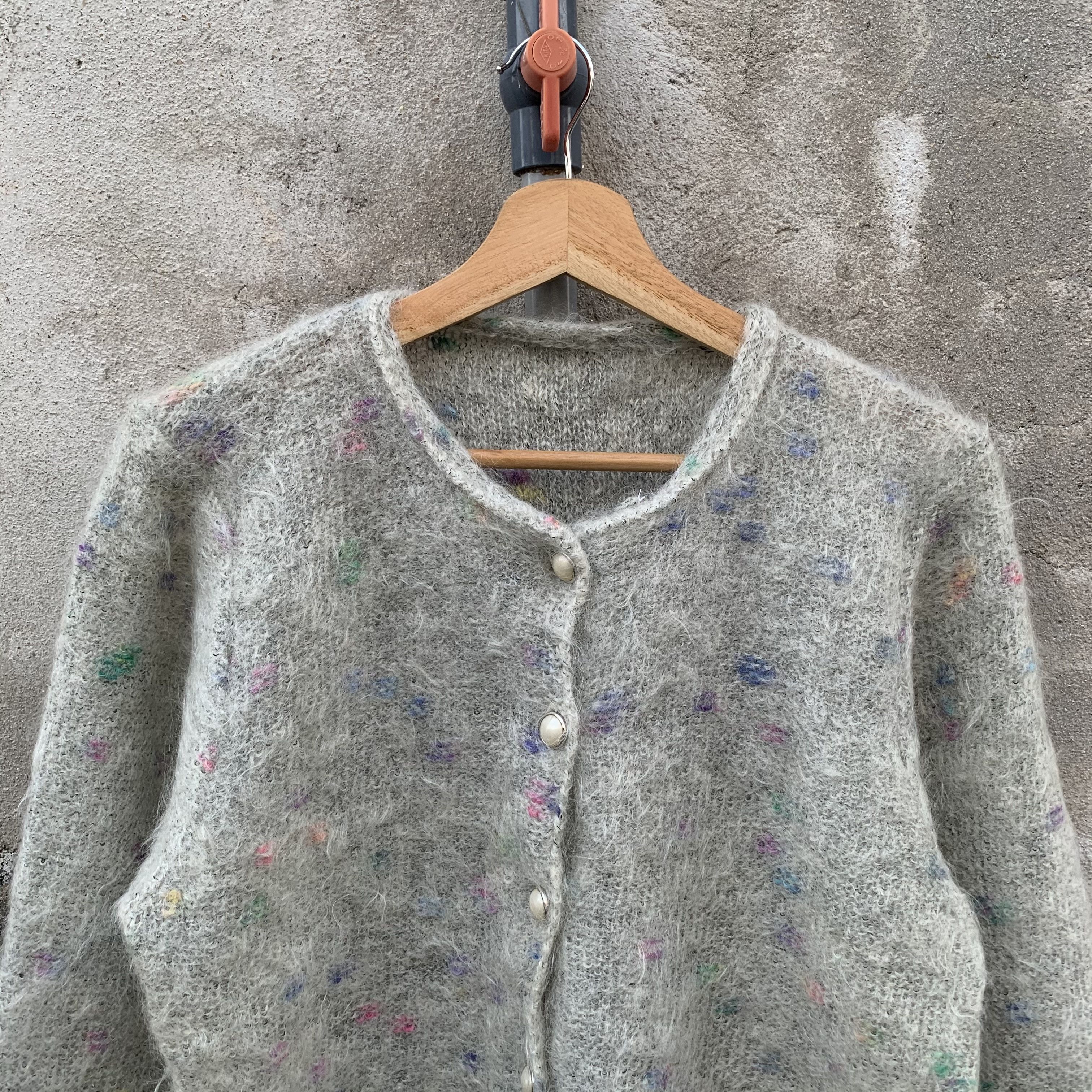 Aran Isles Knitwear MOHAIR ‼️ JAPANESE VTG Button Ups Cardigan Pullover Jumper Size US M / EU 48-50 / 2 - 5 Thumbnail