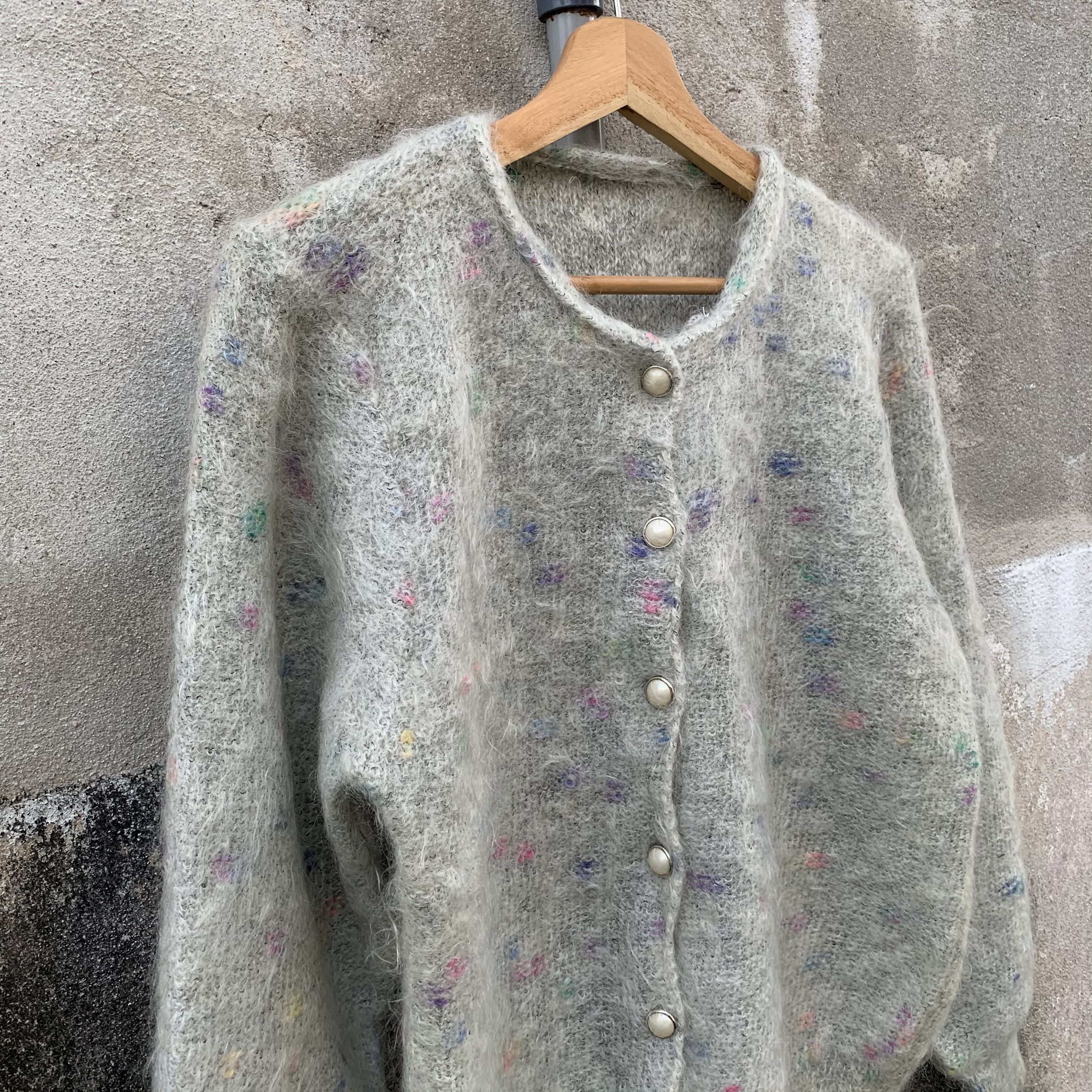 Aran Isles Knitwear MOHAIR ‼️ JAPANESE VTG Button Ups Cardigan Pullover Jumper Size US M / EU 48-50 / 2 - 3 Thumbnail