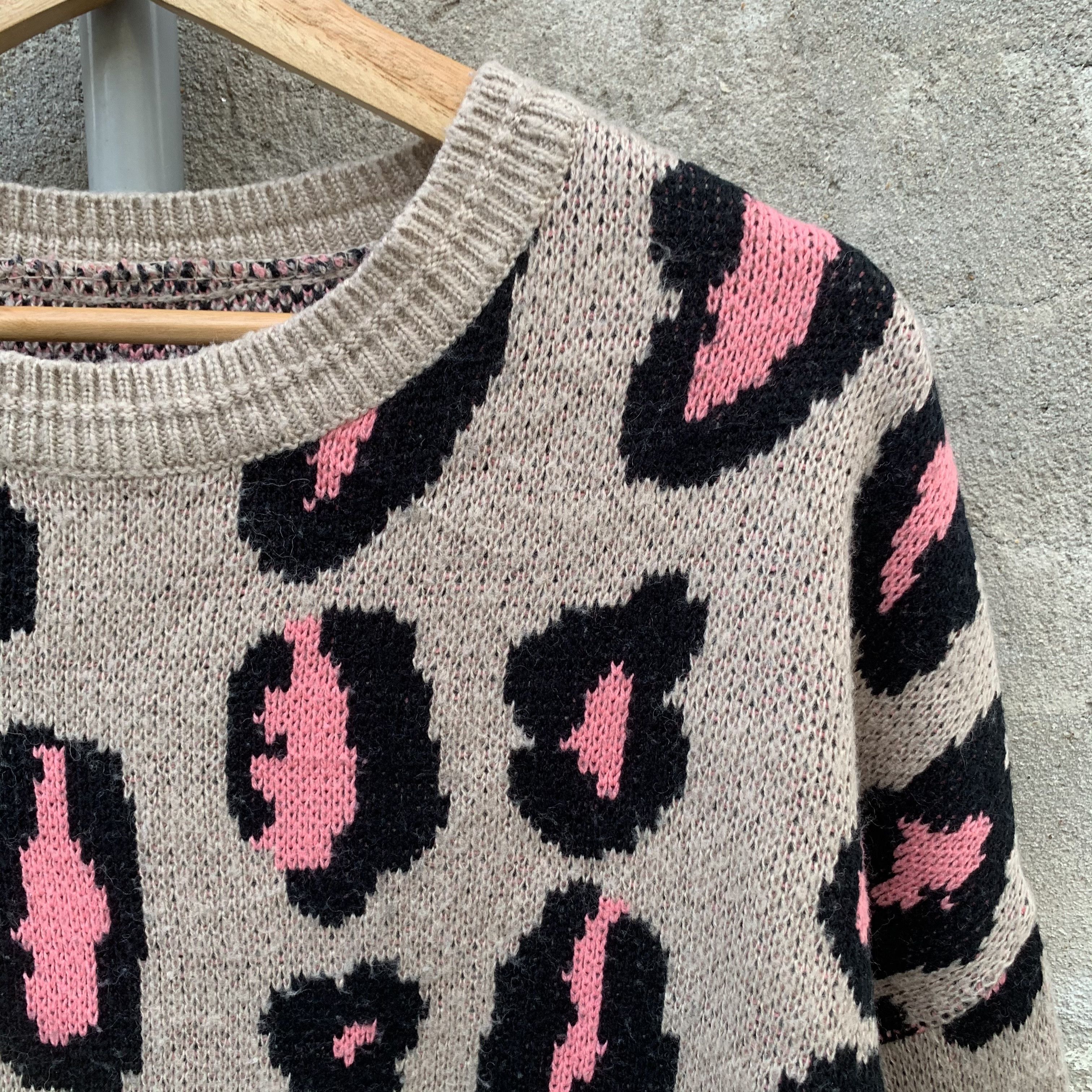 Homespun Knitwear Leopard Pattern Knit Unbranded Baggy Sweater Jumper Size US L / EU 52-54 / 3 - 5 Thumbnail