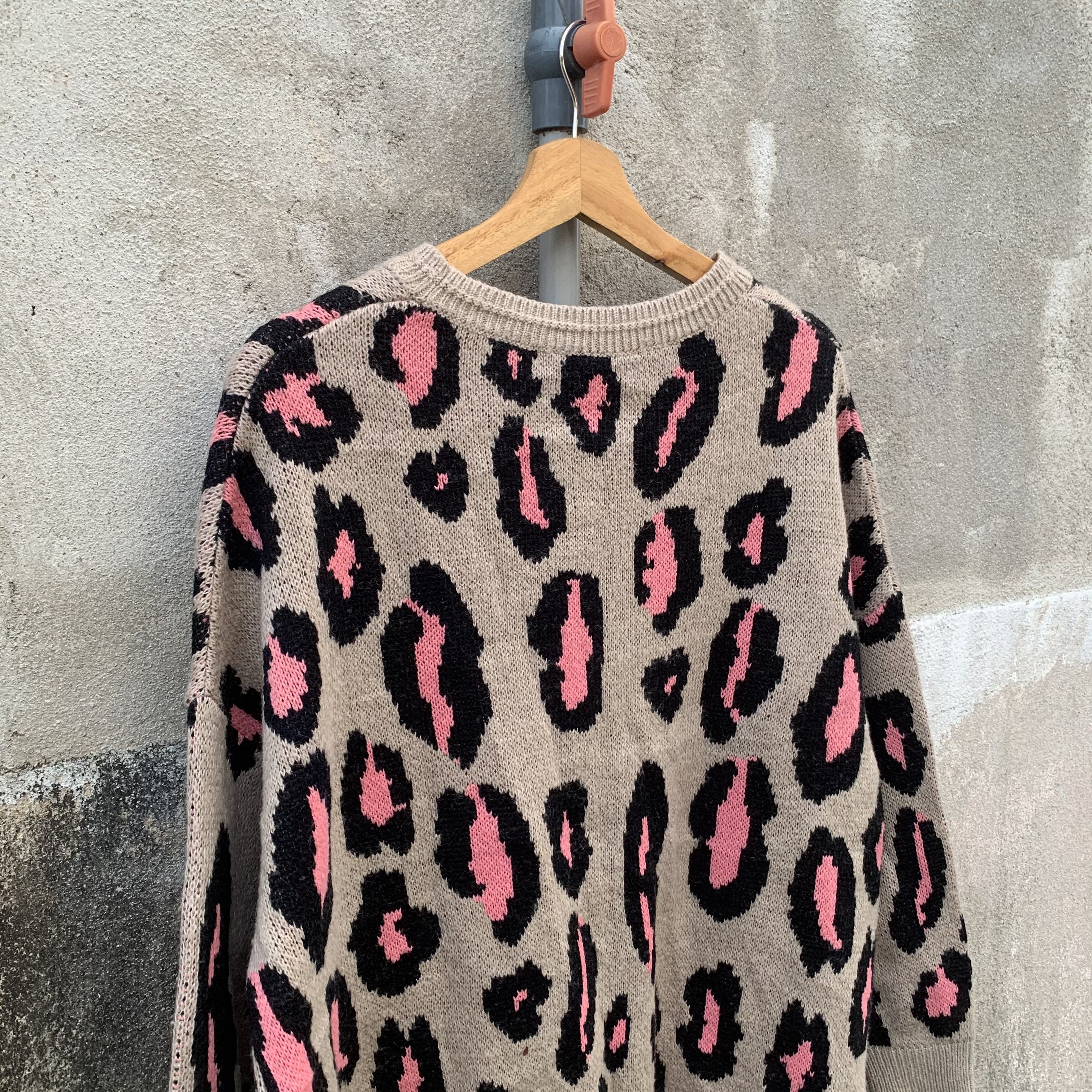 Homespun Knitwear Leopard Pattern Knit Unbranded Baggy Sweater Jumper Size US L / EU 52-54 / 3 - 8 Thumbnail