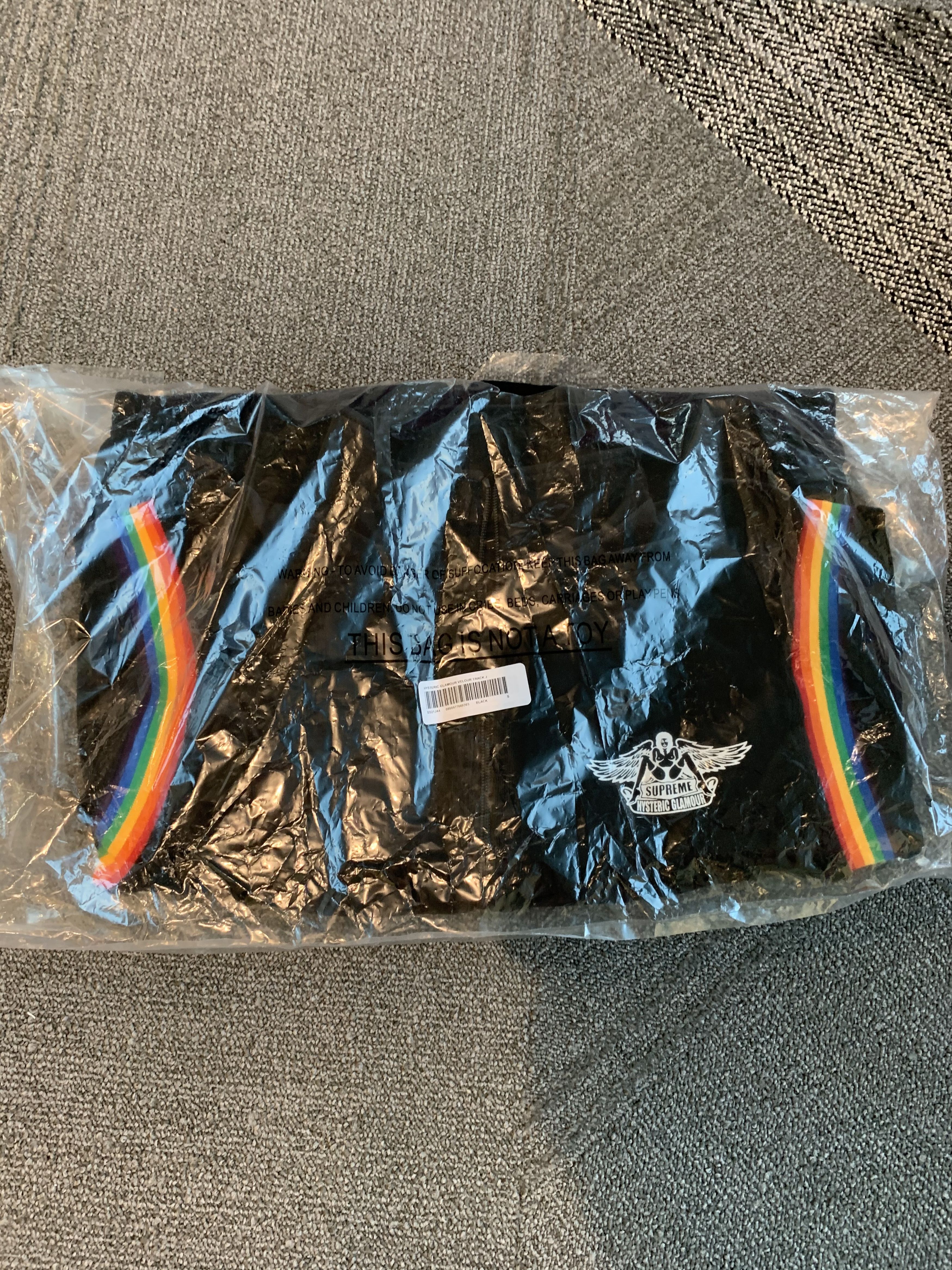 Hysteric Glamour × Supreme SUPREME BLACK VELOUR TRACK JACKET Size US S / EU 44-46 / 1 - 3 Thumbnail