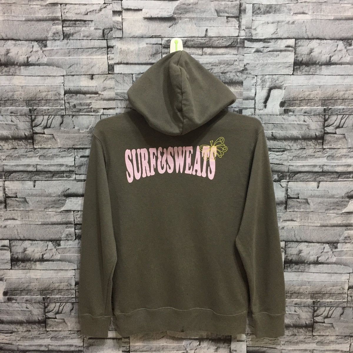 Vintage Vintage Surf & Sweats hoodie spellout 75 Girls Size M / US 6-8 / IT 42-44 - 6 Thumbnail