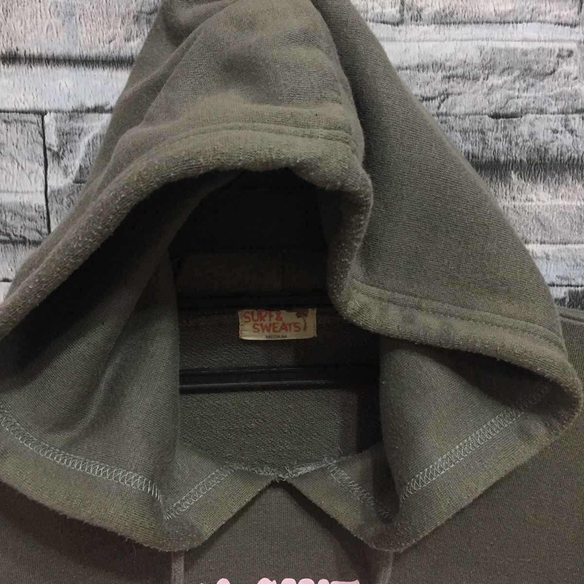Vintage Vintage Surf & Sweats hoodie spellout 75 Girls Size M / US 6-8 / IT 42-44 - 3 Thumbnail