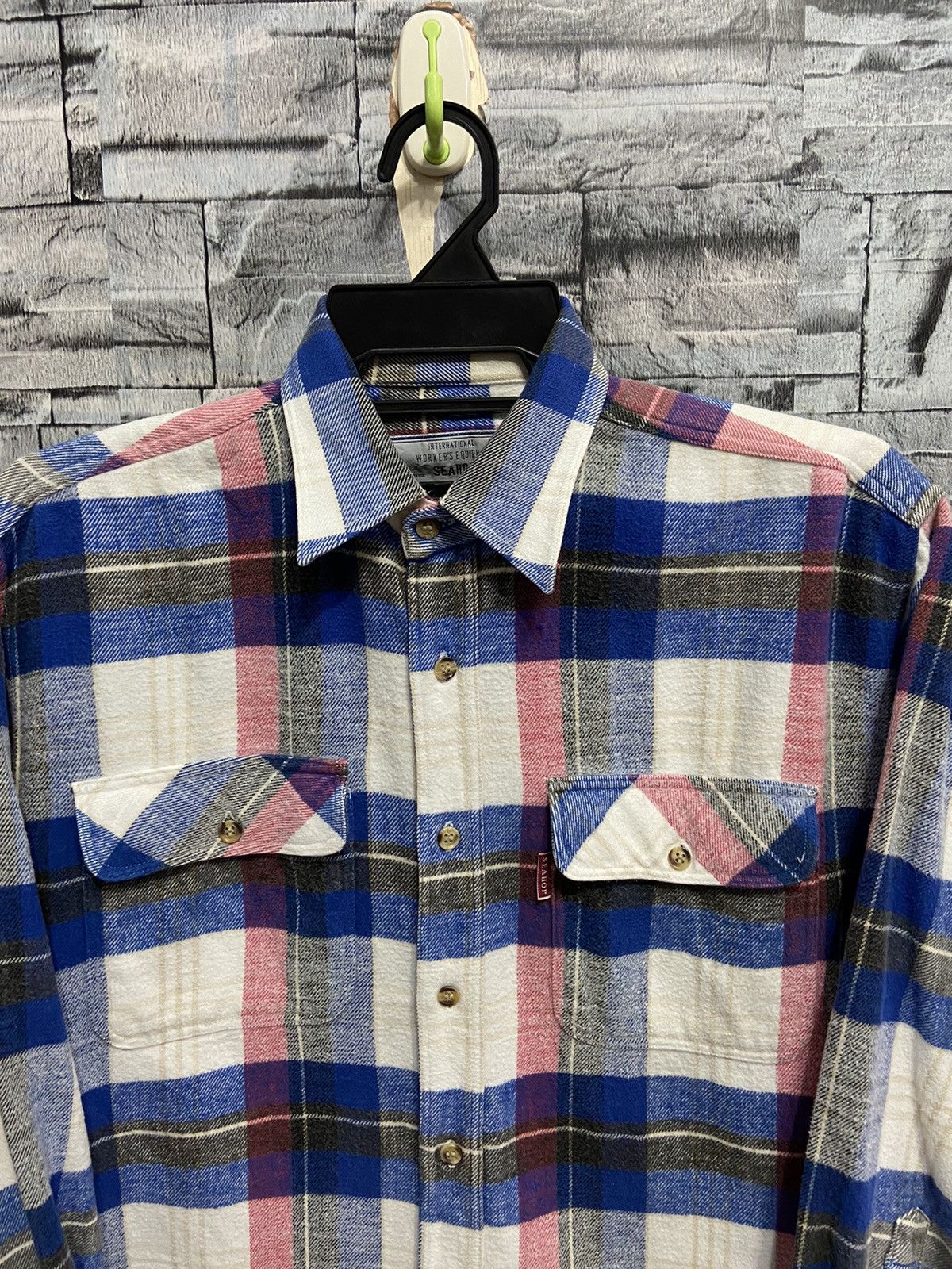 Flannel Vintage Seahop Flannel Worker’s double pocket plaid fit M Size US M / EU 48-50 / 2 - 2 Thumbnail