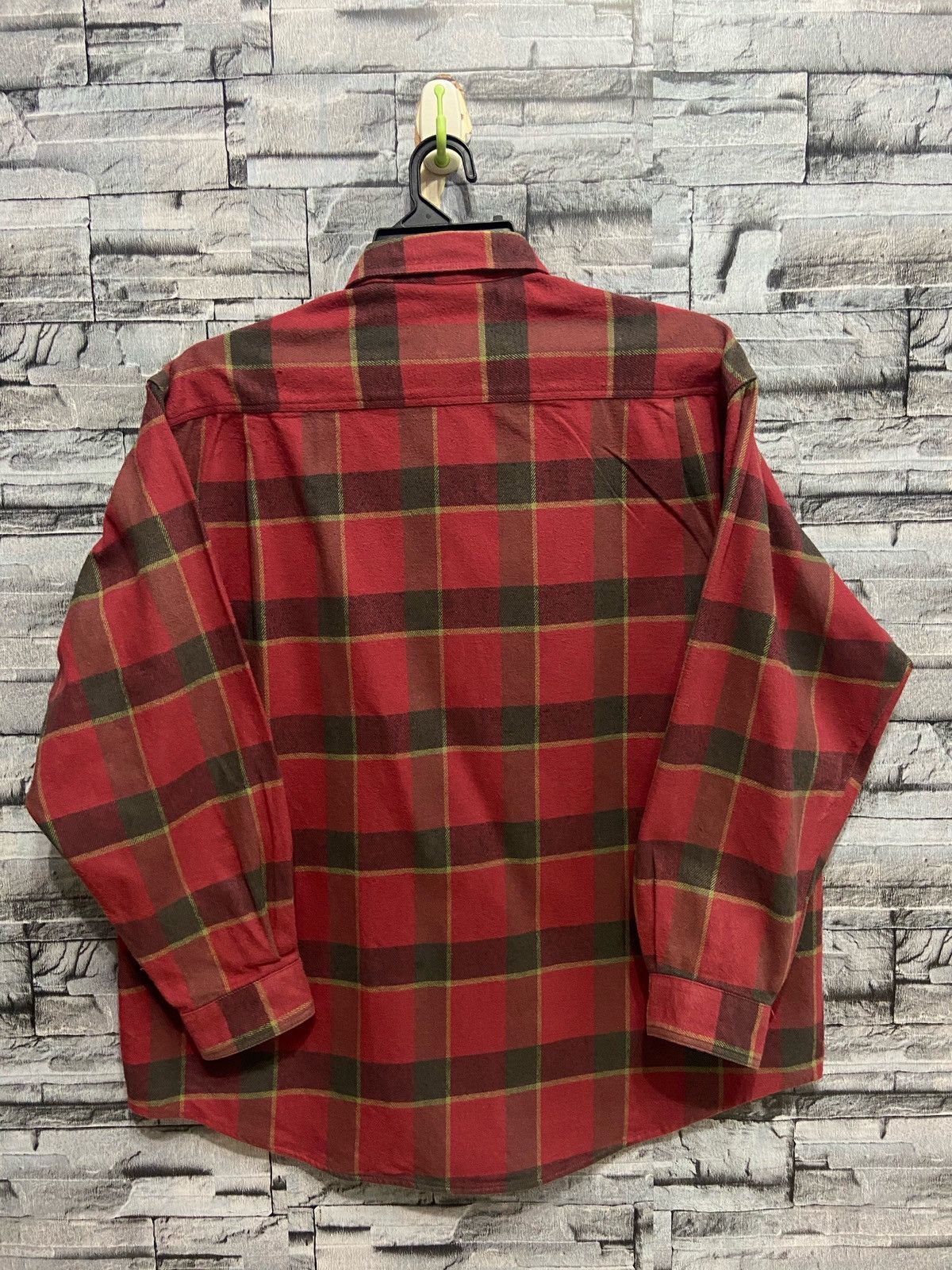 Japanese Brand Vintage Flannel Fire Flag double pocket plaid LL fit XL Size US XL / EU 56 / 4 - 7 Thumbnail