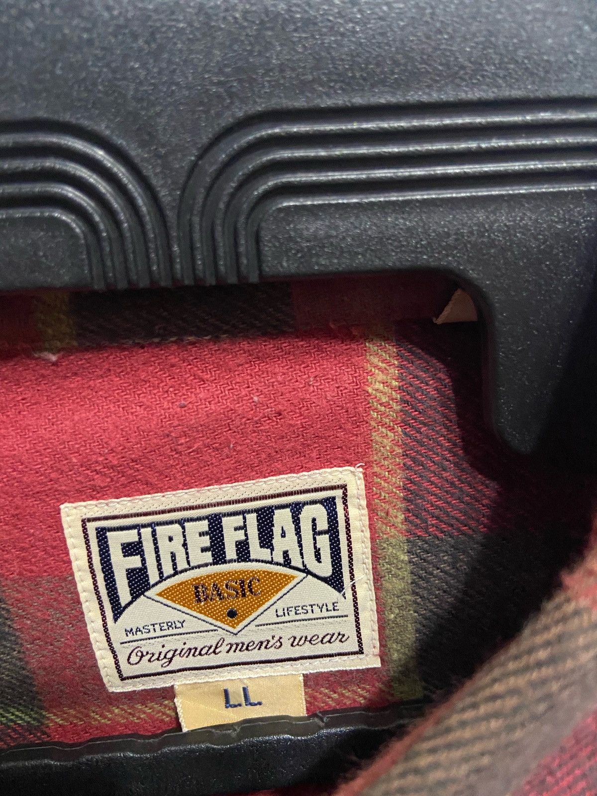 Japanese Brand Vintage Flannel Fire Flag double pocket plaid LL fit XL Size US XL / EU 56 / 4 - 3 Thumbnail