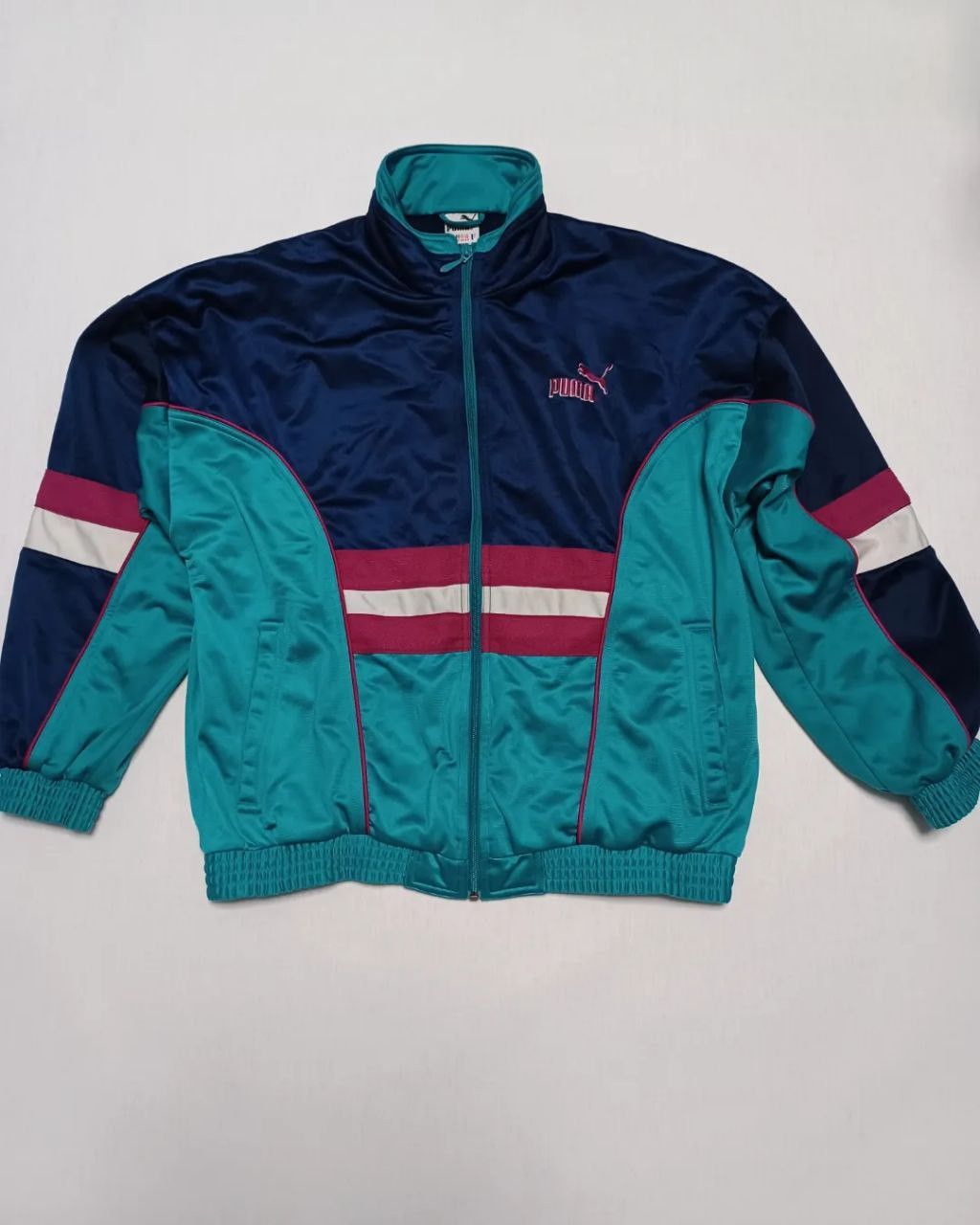 Puma Puma vintage big logo 90-s tracking jacket Size US M / EU 48-50 / 2 - 1 Thumbnail