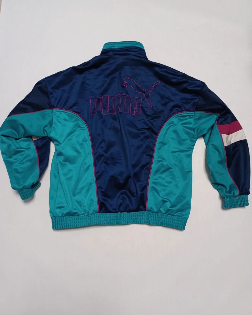 Puma Puma vintage big logo 90-s tracking jacket Size US M / EU 48-50 / 2 - 2 Thumbnail