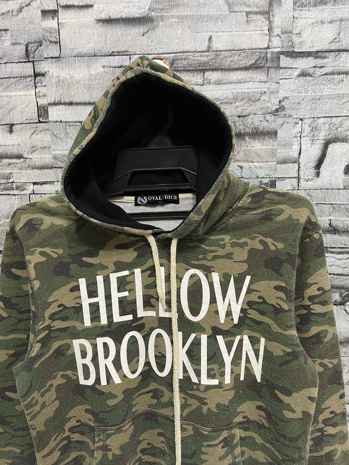 Japanese Brand Oval Dice hoodie camouflage army green size L Size US L / EU 52-54 / 3 - 3 Thumbnail