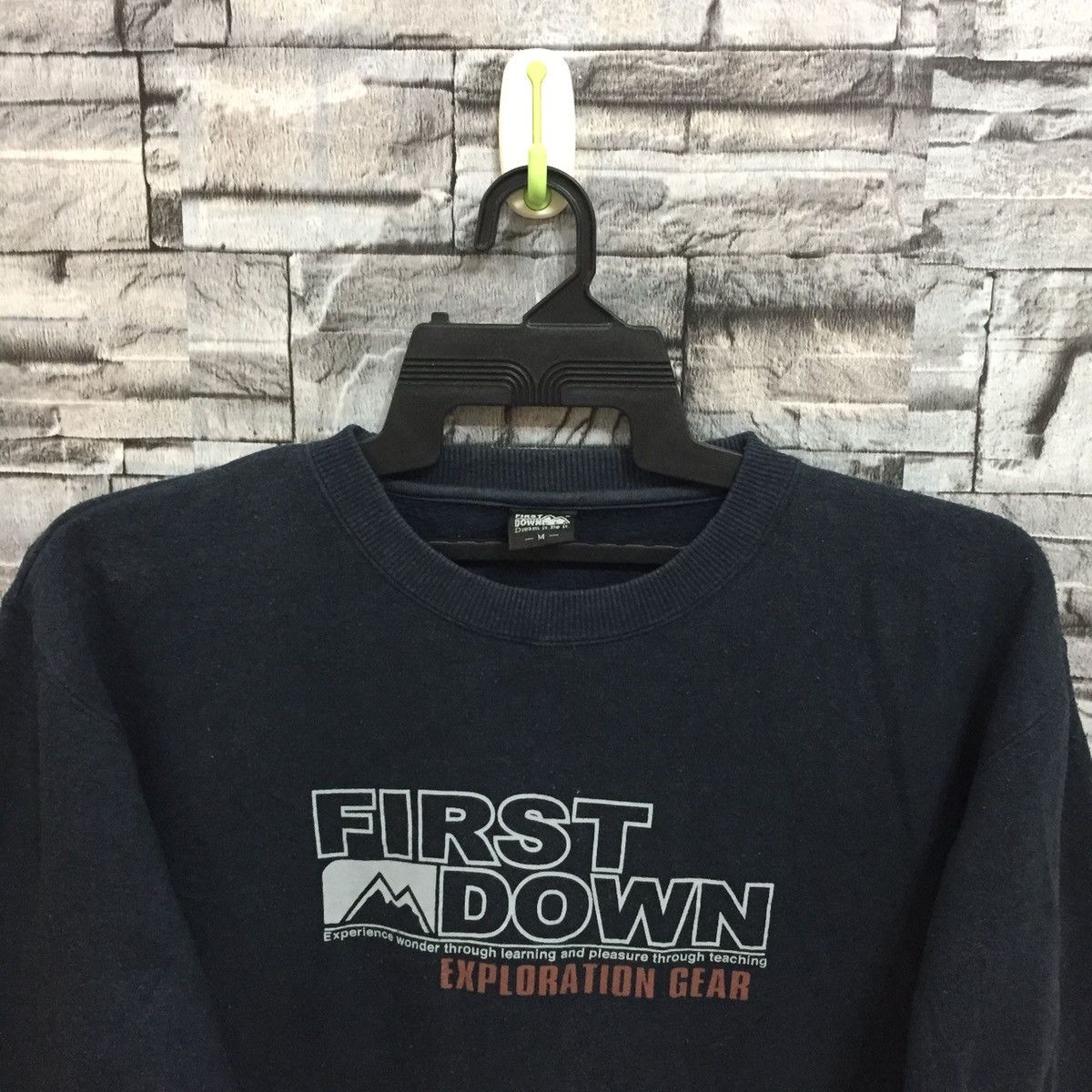 Vintage Vintage FIRST DOWN sweatshirt big logo size M fit L Size US L / EU 52-54 / 3 - 3 Thumbnail