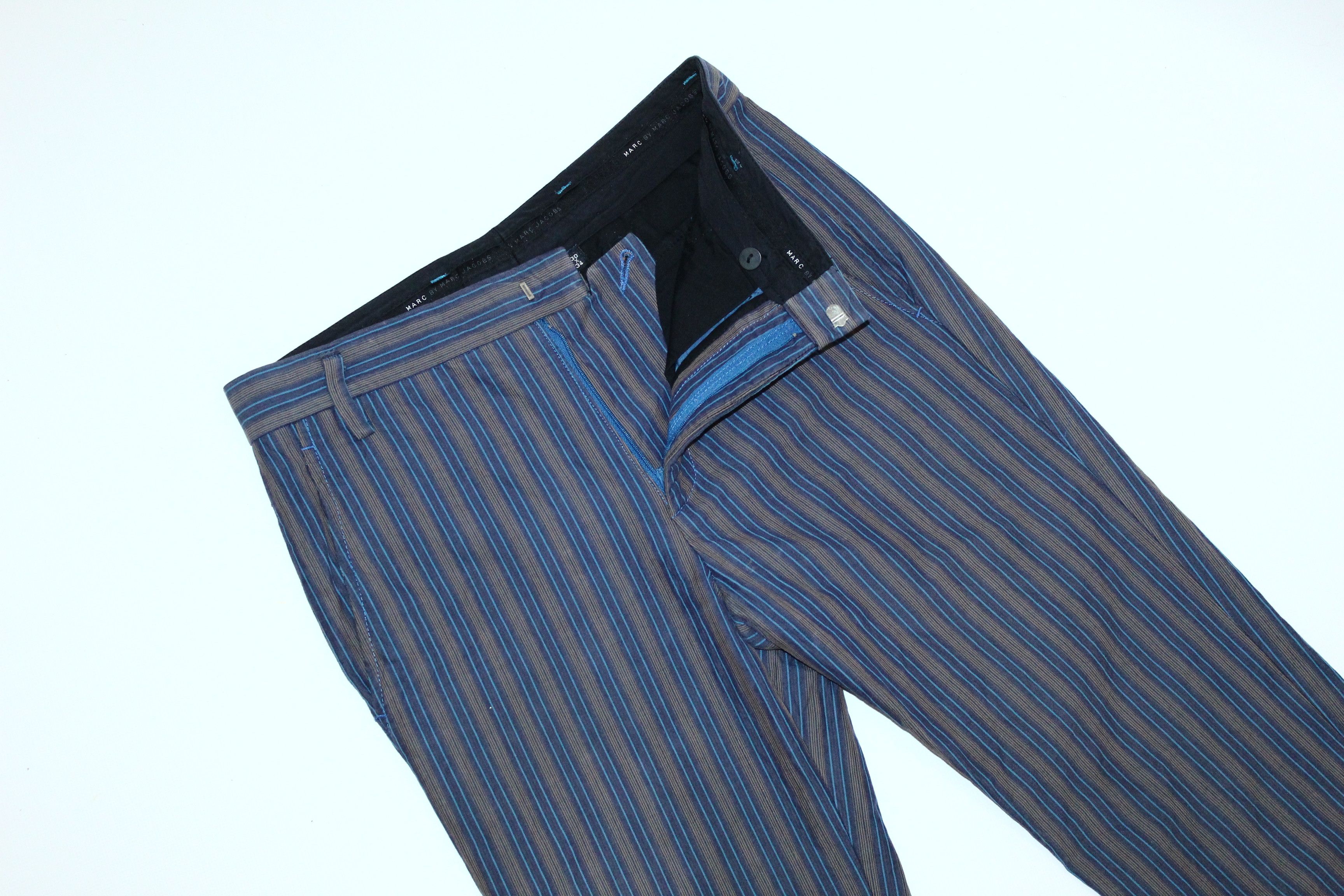 Jacobs By Marc Jacobs Marc by Marc Jacobs Slim Fit Striped Formal Pants Size US 30 / EU 46 - 4 Thumbnail
