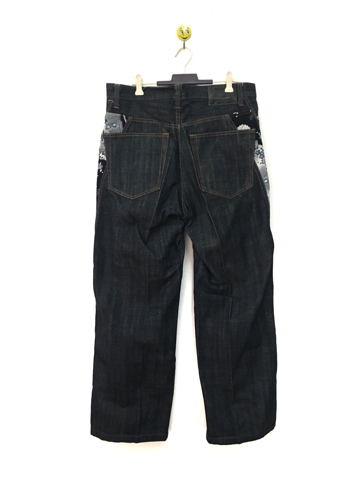 Indigo Juvenile Delinquent Denim Jeans Rare Design Japan Size US 34 / EU 50 - 2 Thumbnail