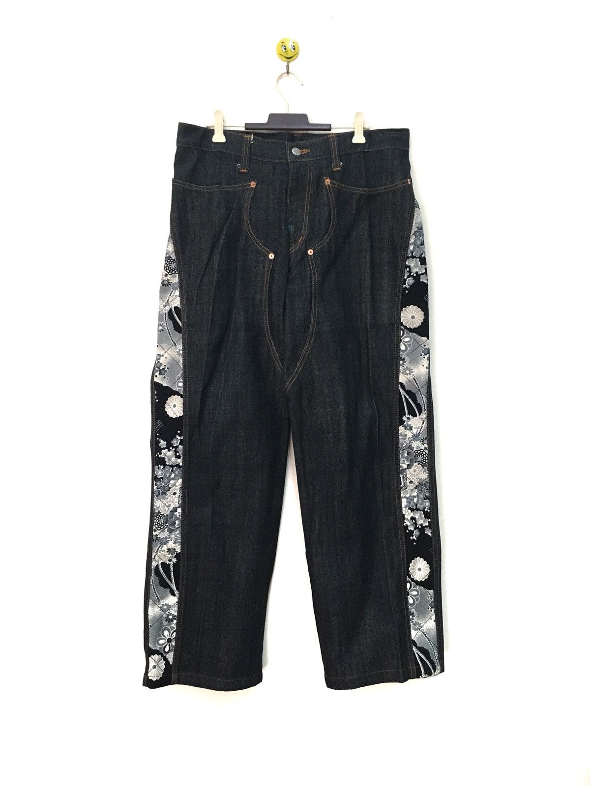 Indigo Juvenile Delinquent Denim Jeans Rare Design Japan Size US 34 / EU 50 - 1 Thumbnail