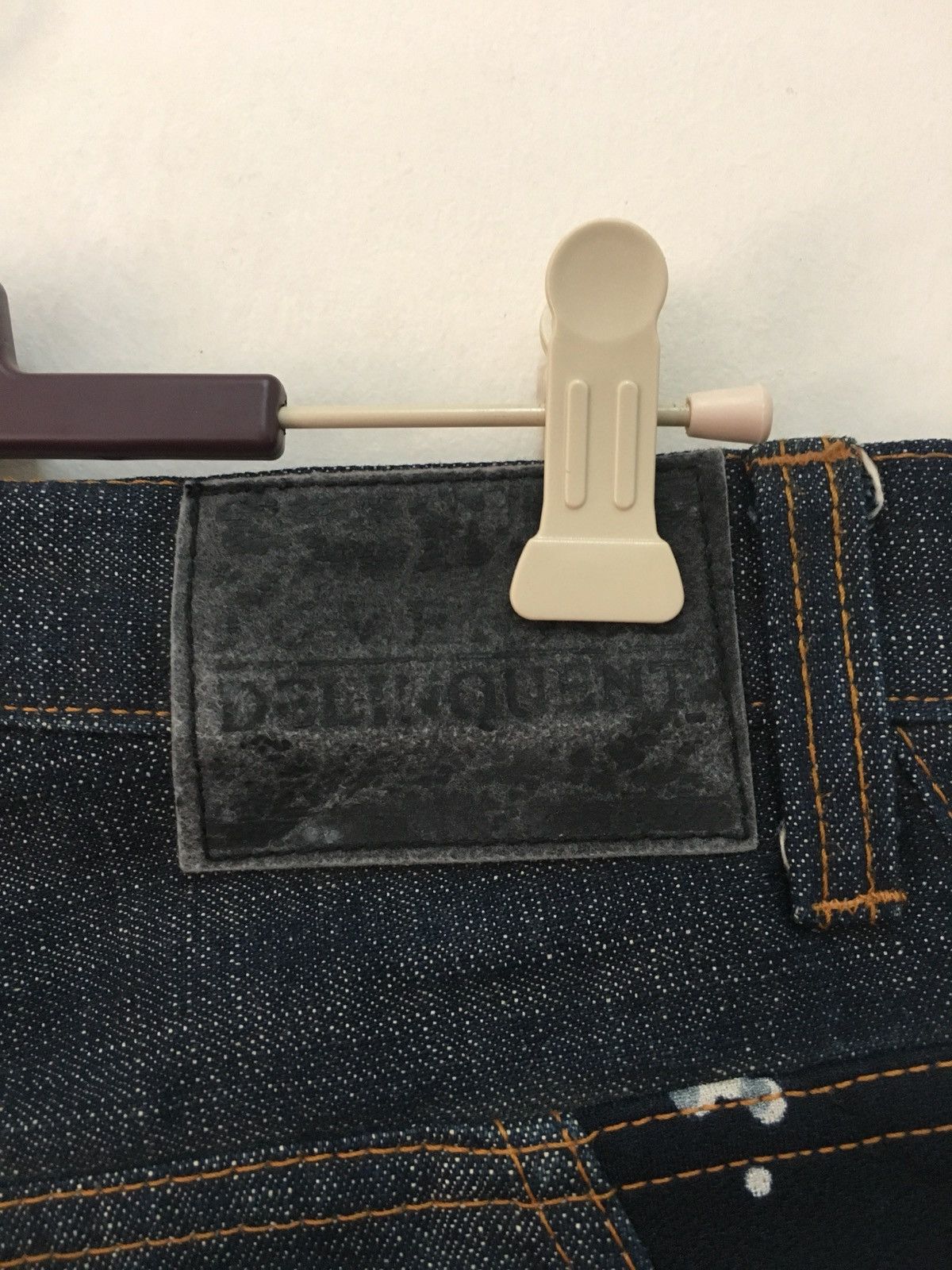 Indigo Juvenile Delinquent Denim Jeans Rare Design Japan Size US 34 / EU 50 - 6 Thumbnail