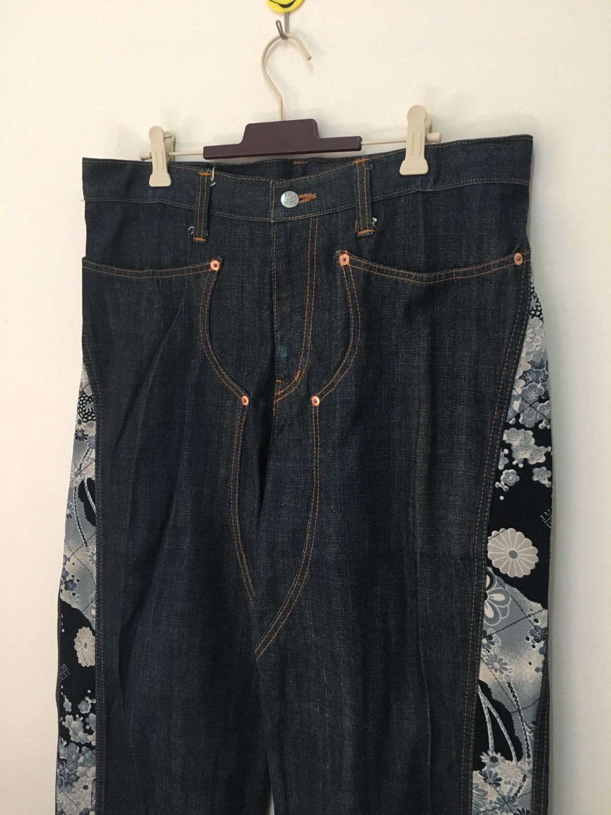 Indigo Juvenile Delinquent Denim Jeans Rare Design Japan Size US 34 / EU 50 - 4 Thumbnail