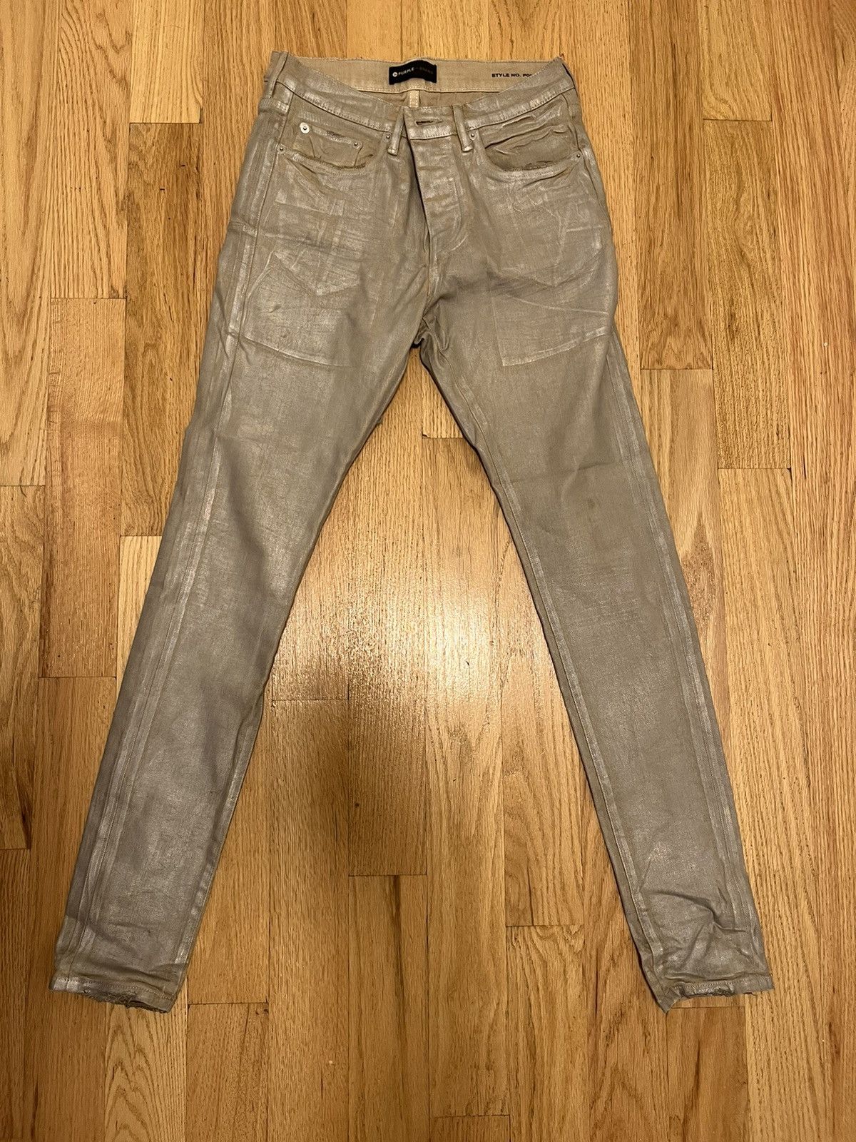 Chameleon wash purple jeans (silver)