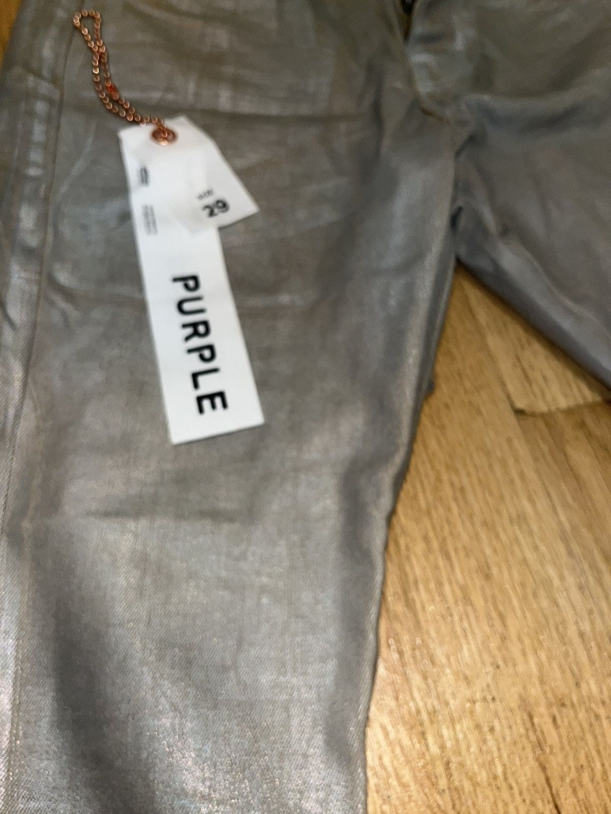 Chameleon wash purple jeans (silver)