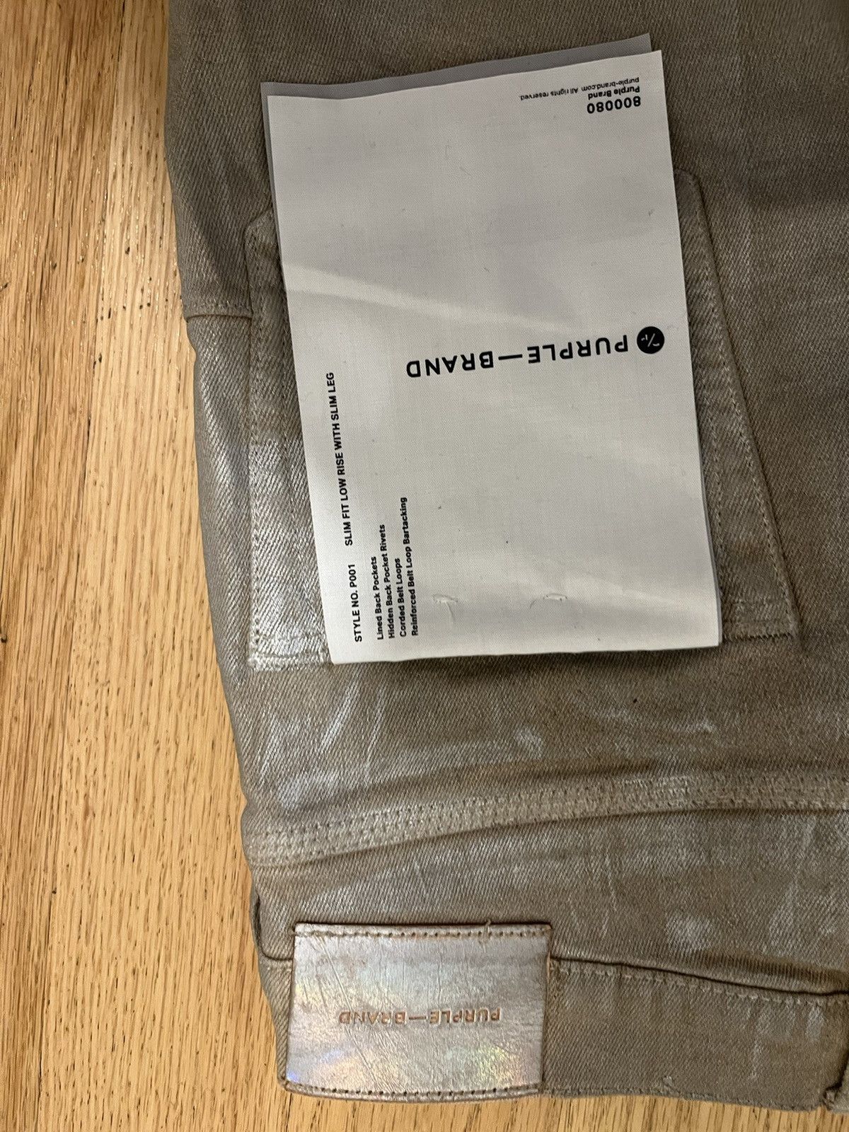 Chameleon wash purple jeans (silver)