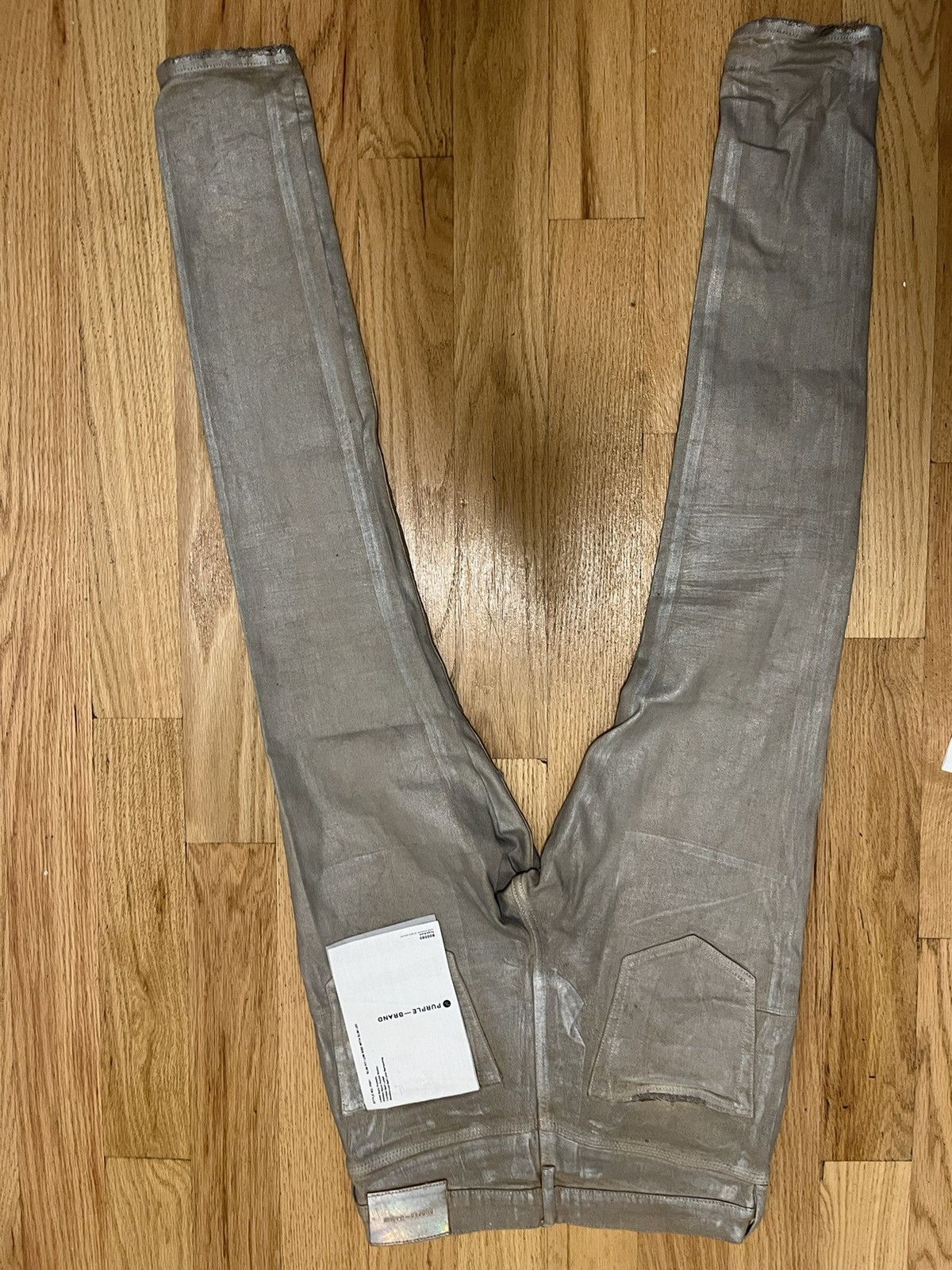 Chameleon wash purple jeans (silver)